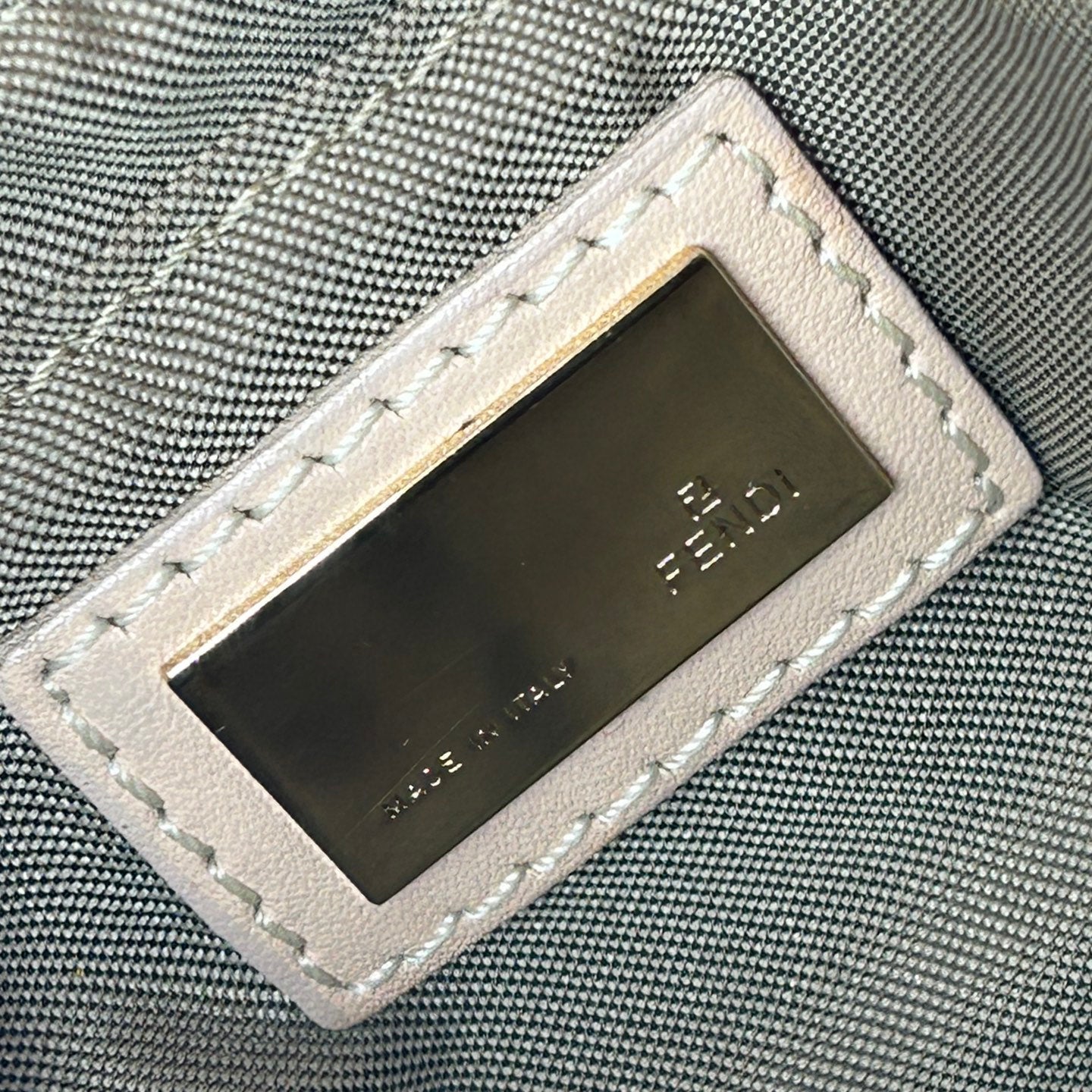 Fendi Pink Mini Baguette Canvas Shoulder Bag [Used]