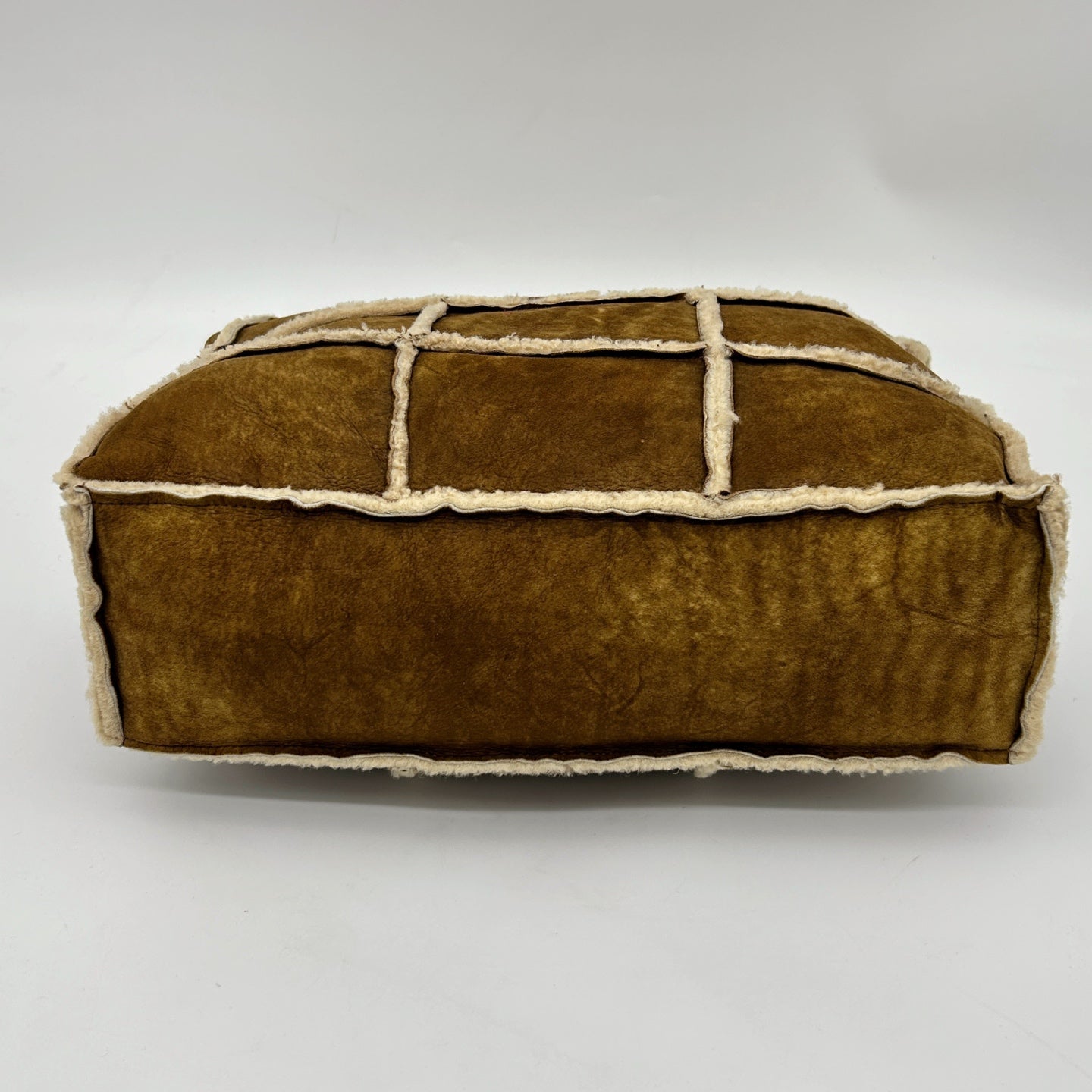 Chanel Brown Shearling Quilted Shoulder Bag [Used]