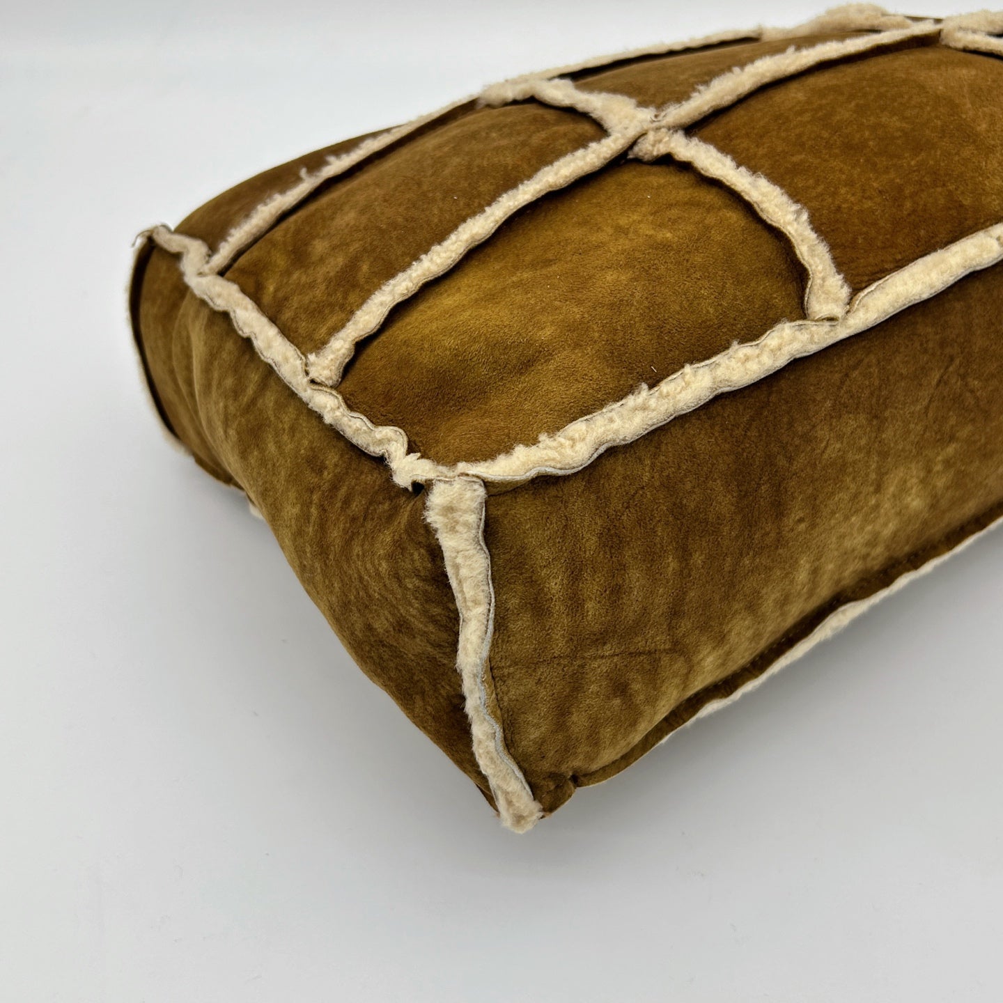 Chanel Brown Shearling Quilted Shoulder Bag [Used]