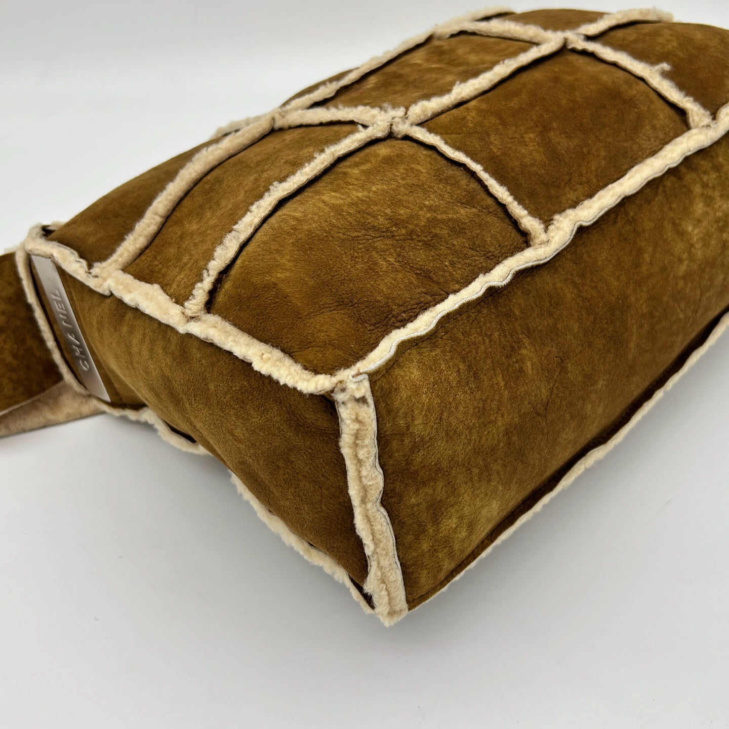 Chanel Brown Shearling Quilted Shoulder Bag [Used]