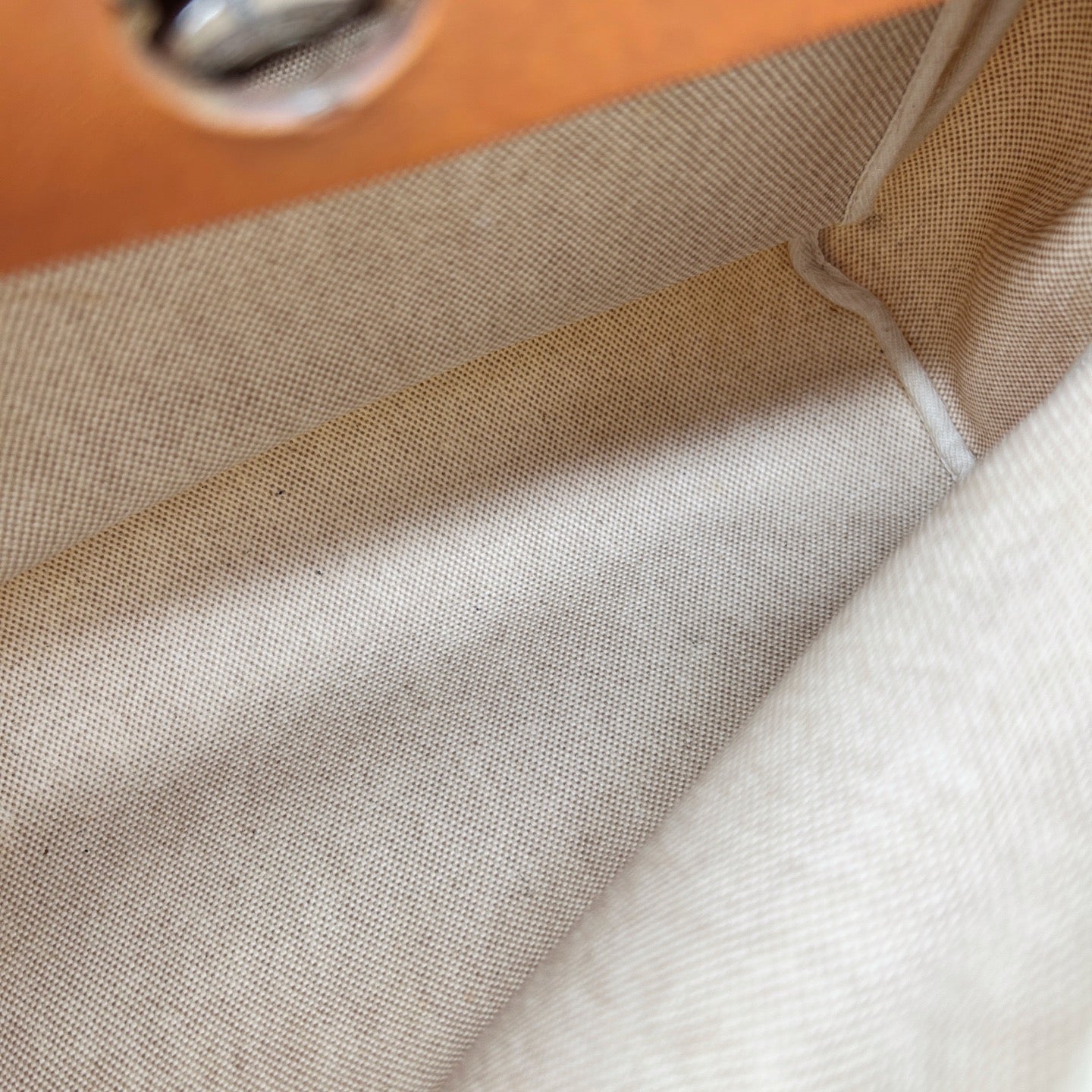 Hermès Herbag PM Beige Canvas × Leather 2Way Bag with Black Replacement Pouch [Used]