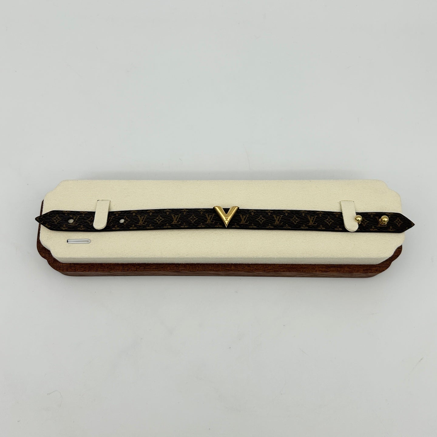 Louis Vuitton Essential V Monogram Leather Bracelet [Used]