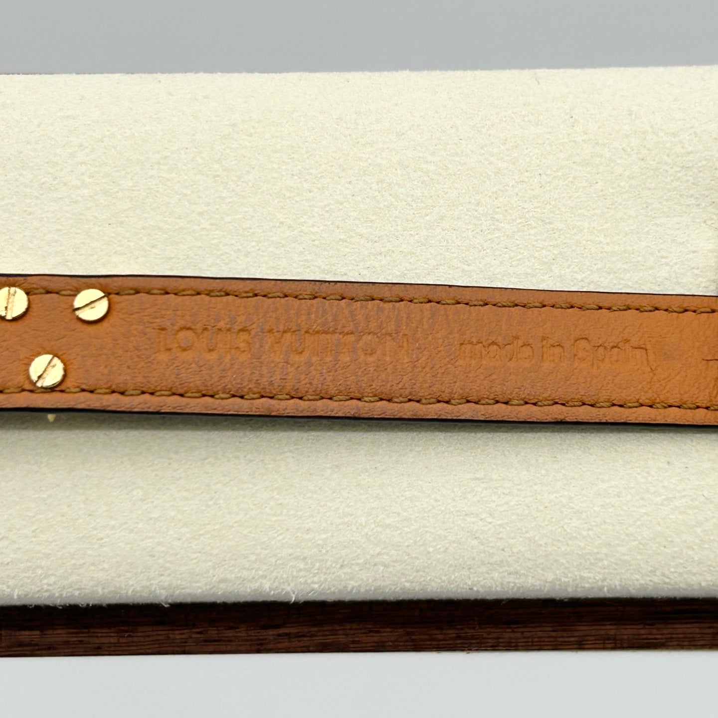 Louis Vuitton Essential V Monogram Leather Bracelet [Used]
