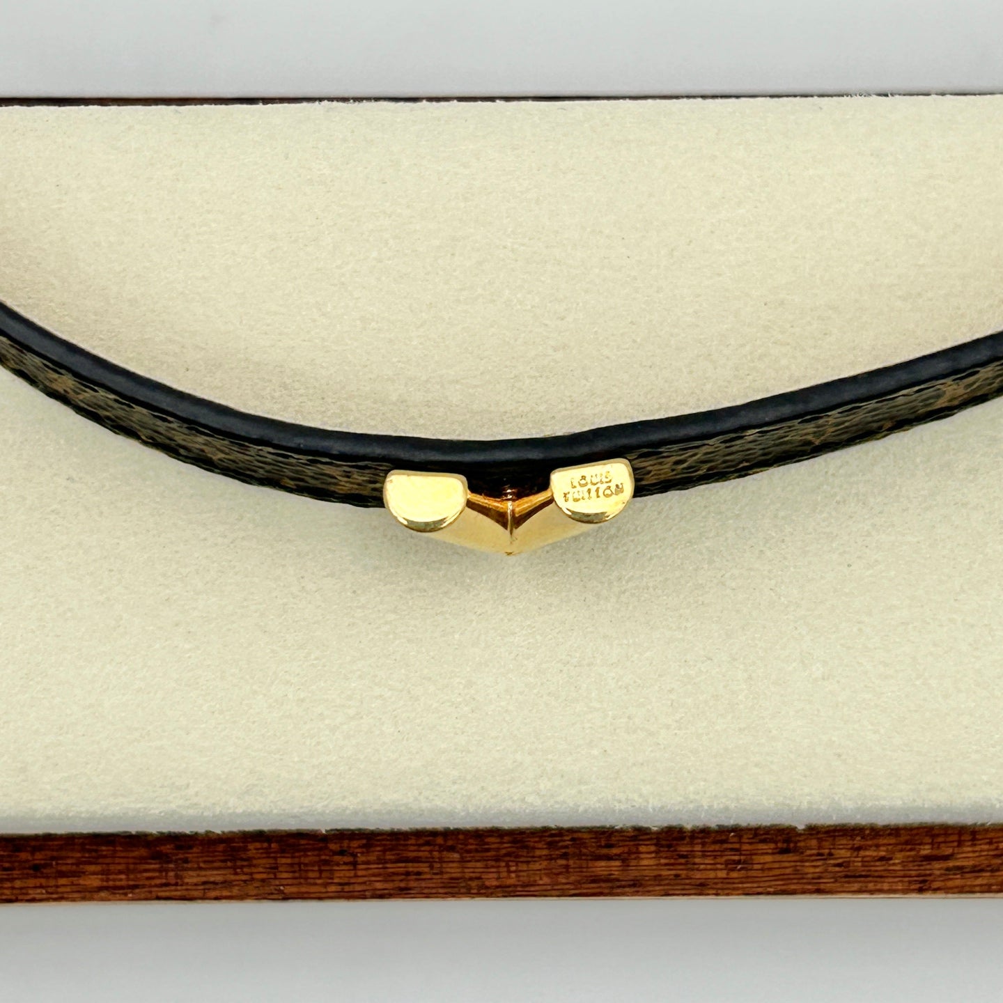 Louis Vuitton Essential V Monogram Leather Bracelet [Used]