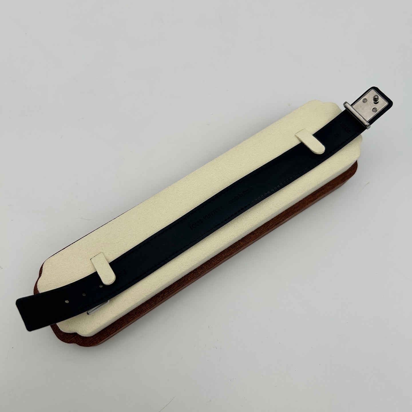 Louis Vuitton Monogram Eclipse Leather Bracelet Black [Used]