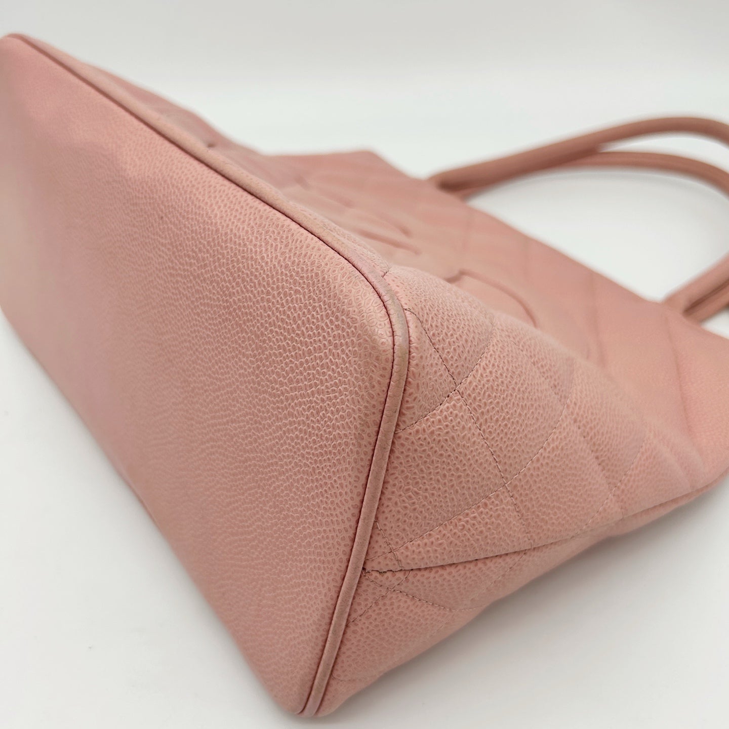 Chanel Pink Medallion Tote Bag with Gold Charm [Used]