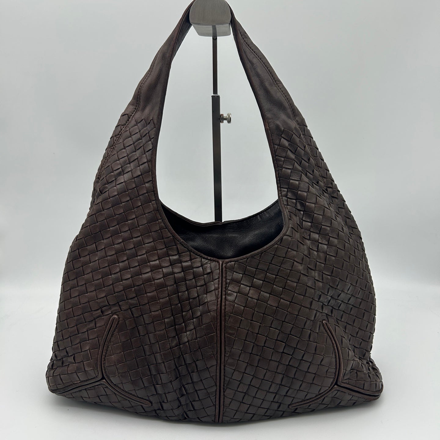 Bottega Veneta Ebano Intrecciato Shoulder Bag [Used]
