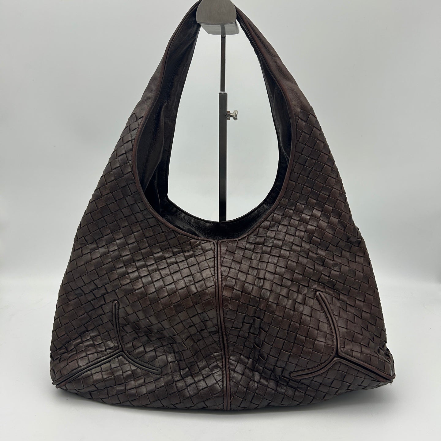 Bottega Veneta Ebano Intrecciato Shoulder Bag [Used]