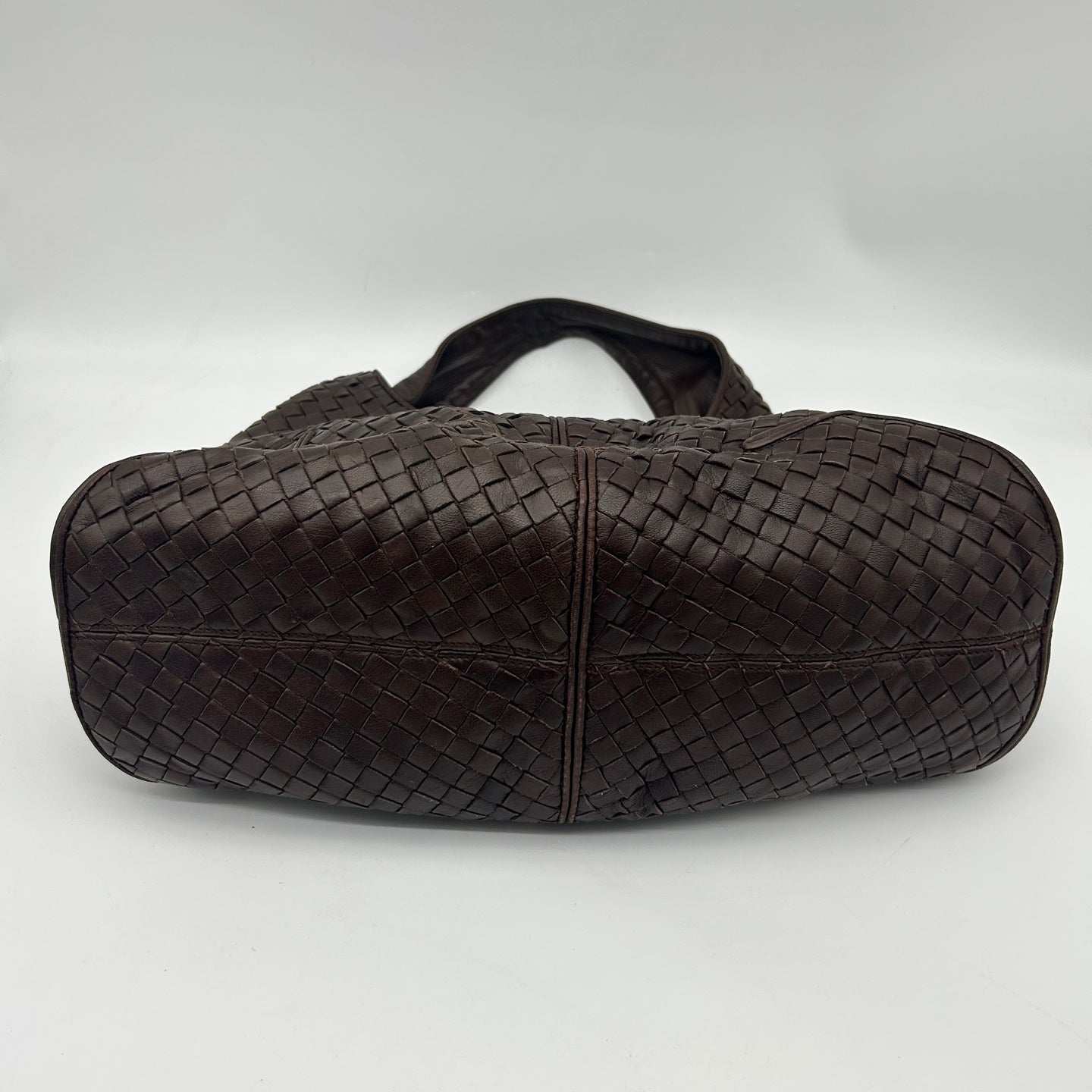Bottega Veneta Ebano Intrecciato Shoulder Bag [Used]