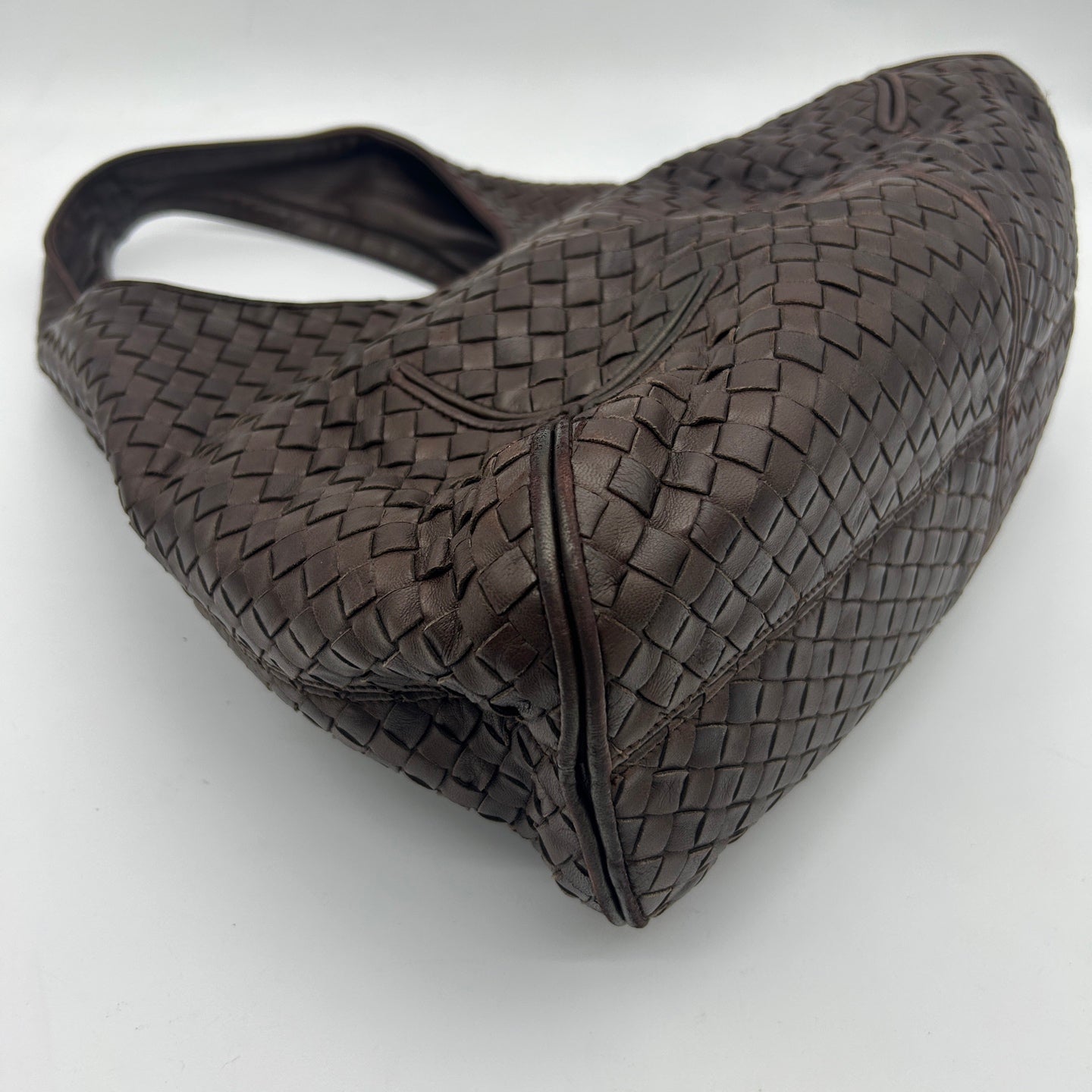 Bottega Veneta Ebano Intrecciato Shoulder Bag [Used]