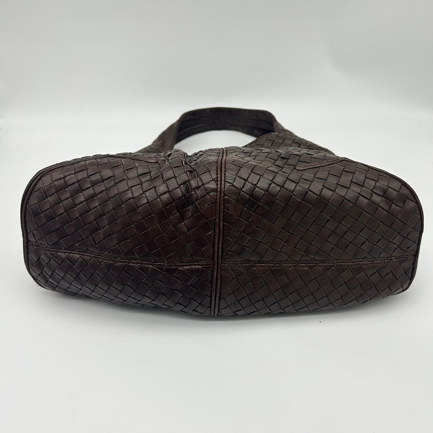 Bottega Veneta Ebano Intrecciato Shoulder Bag [Used]