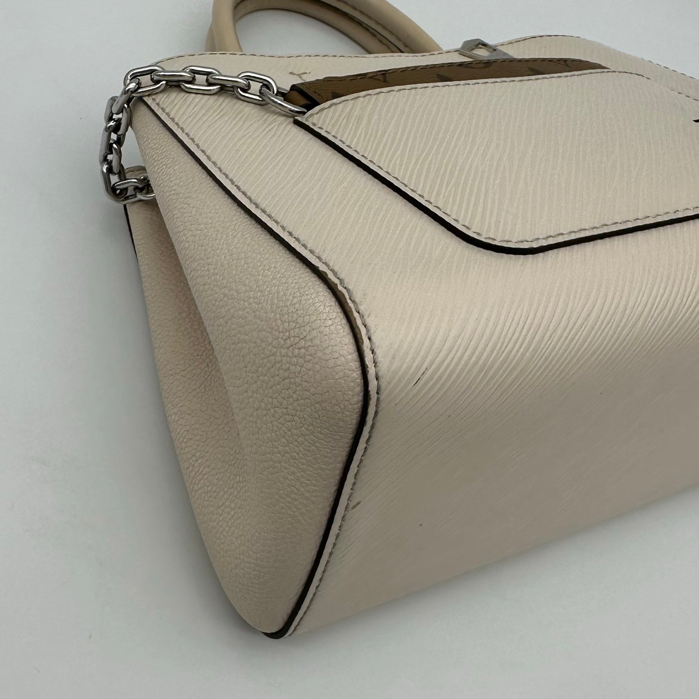 Louis Vuitton Marelle Tote BB White Epi Leather 2Way Bag [Used]