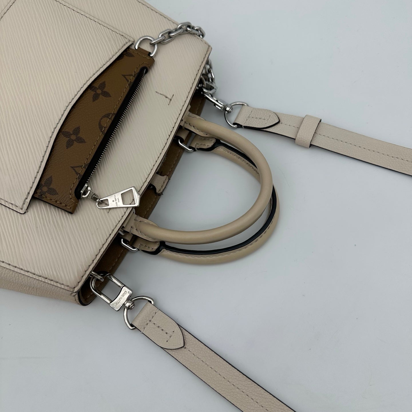 Louis Vuitton Marelle Tote BB White Epi Leather 2Way Bag [Used]