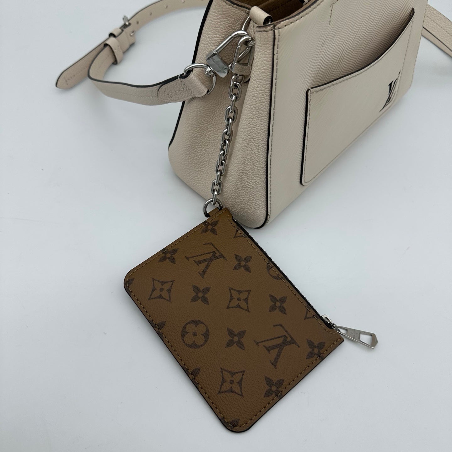 Louis Vuitton Marelle Tote BB White Epi Leather 2Way Bag [Used]