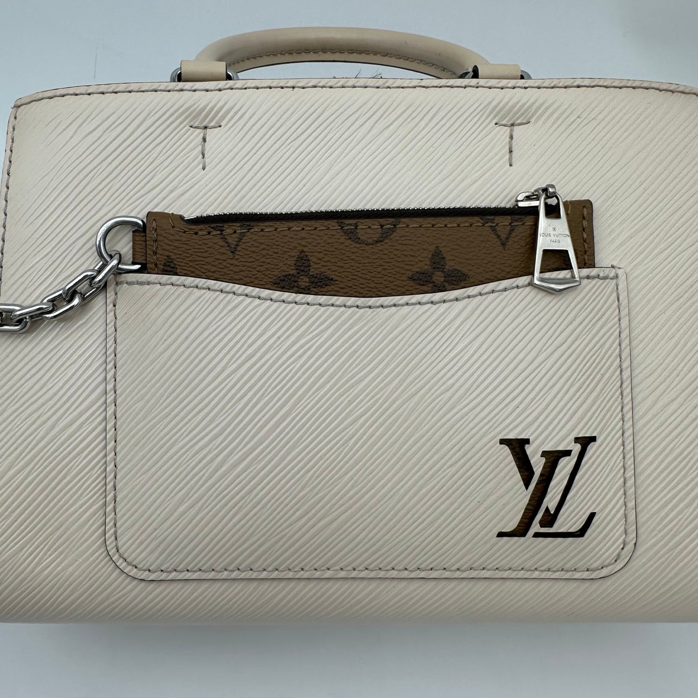 Louis Vuitton Marelle Tote BB White Epi Leather 2Way Bag [Used]