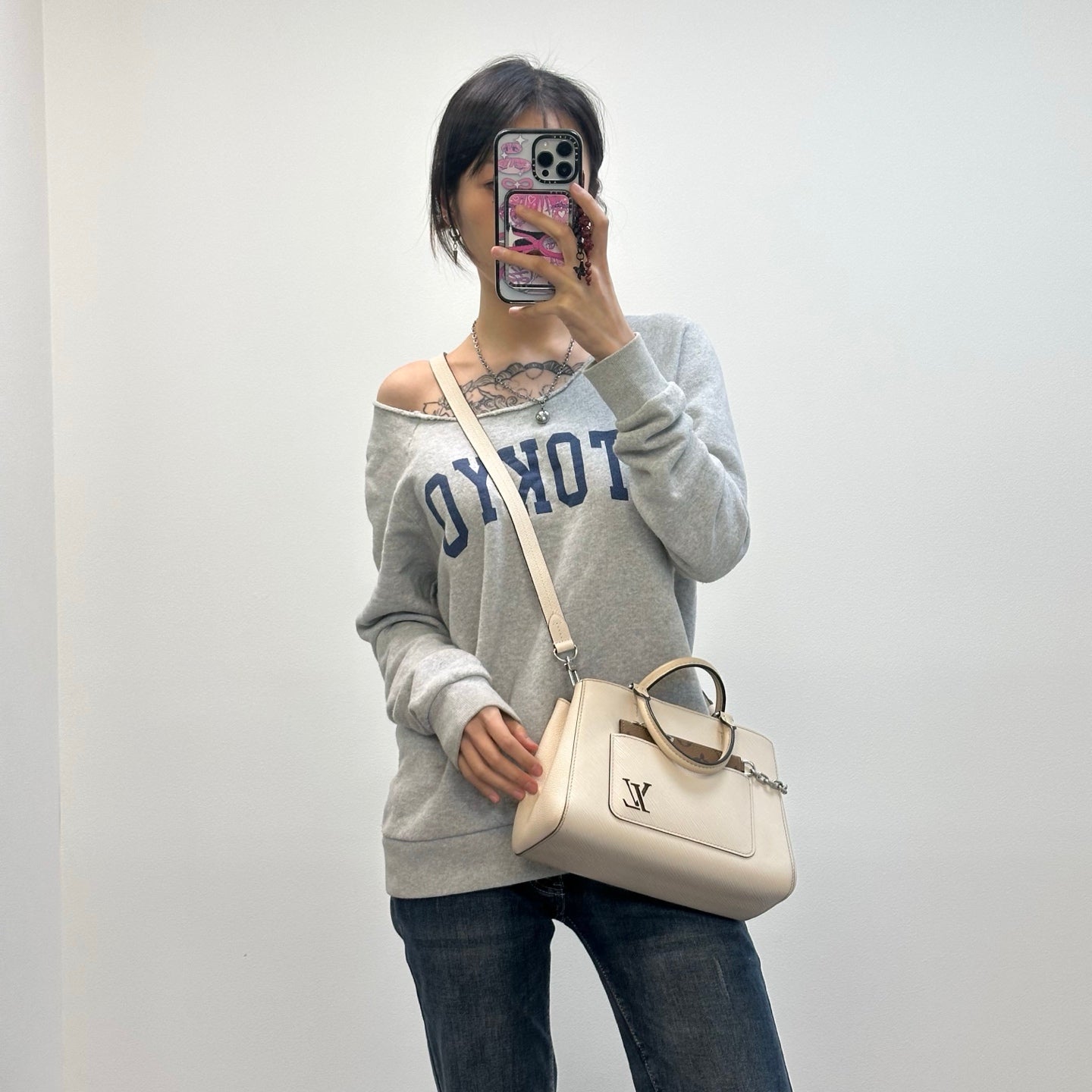 Louis Vuitton Marelle Tote BB White Epi Leather 2Way Bag [Used]