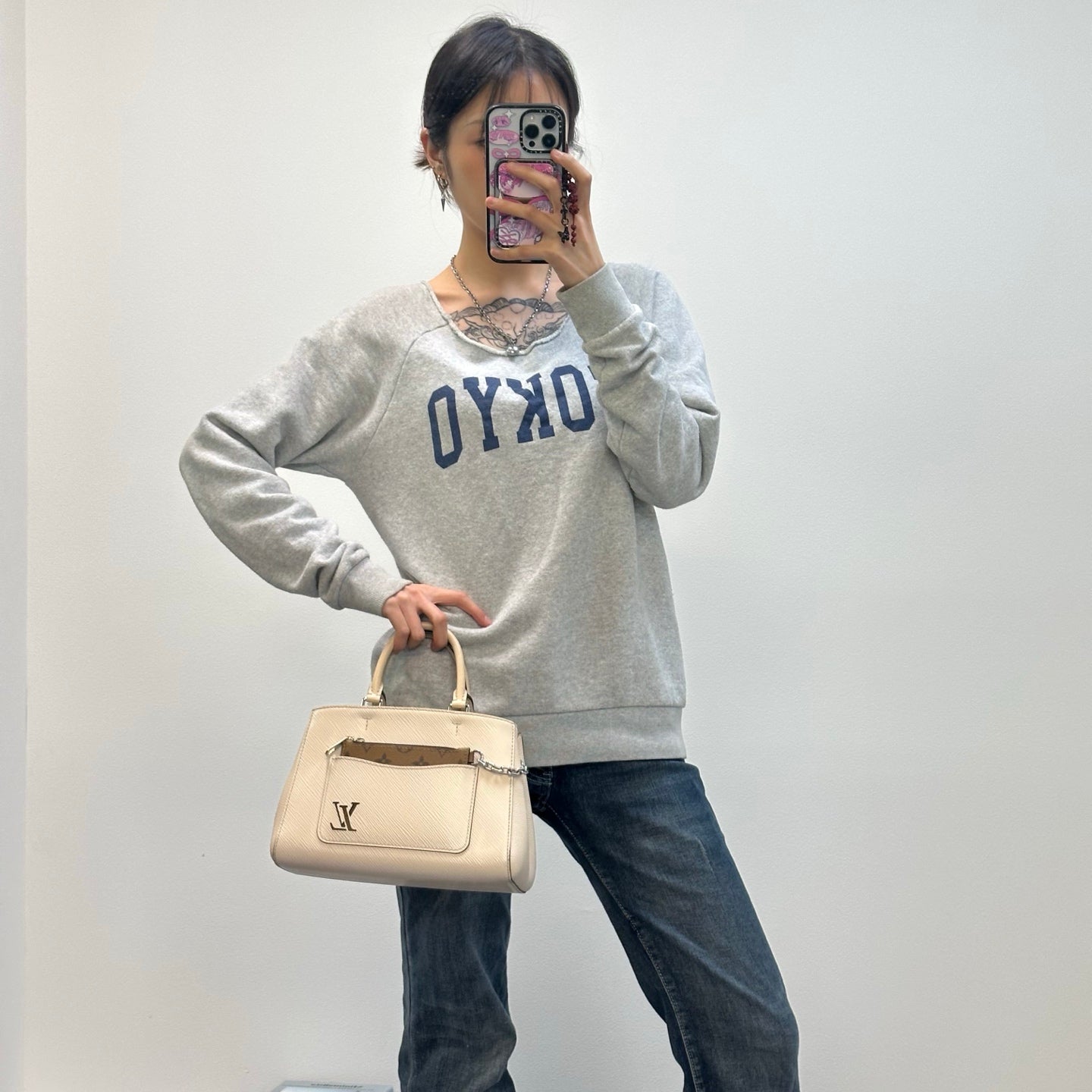 Louis Vuitton Marelle Tote BB White Epi Leather 2Way Bag [Used]