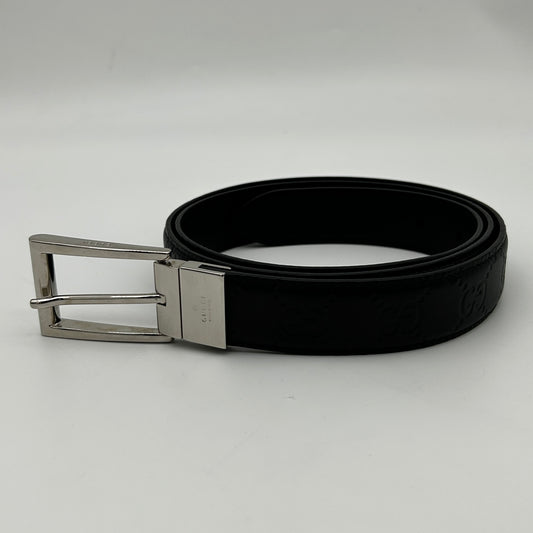 Gucci Black Leather Men's Belt [Used]
