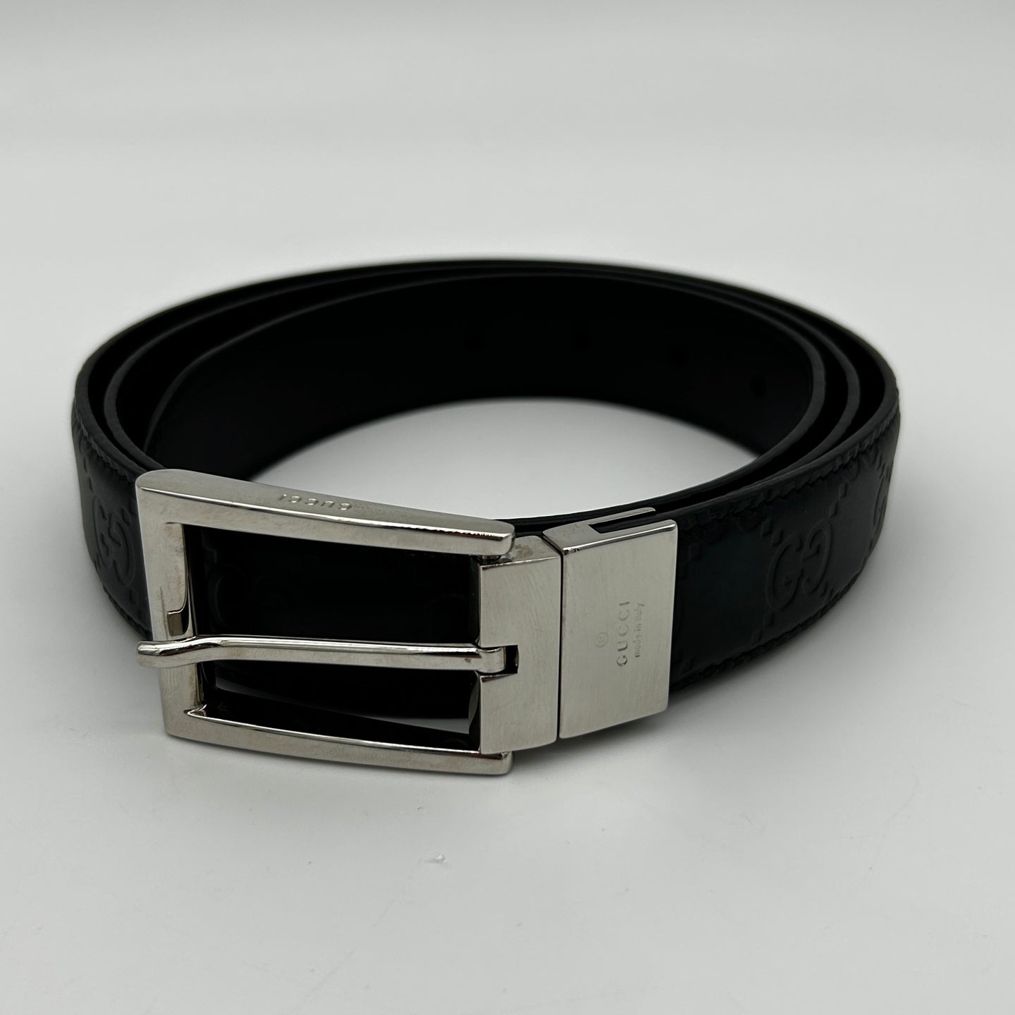 Gucci Black Leather Men's Belt [Used]