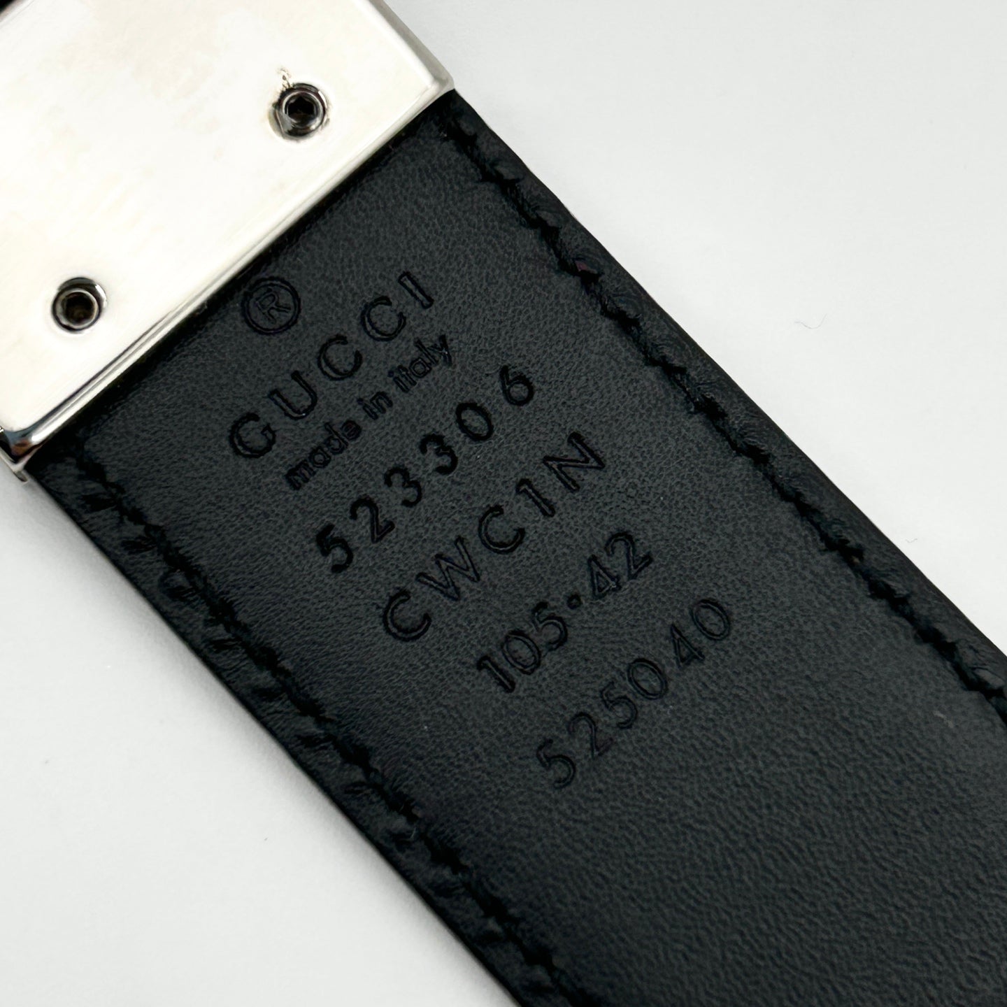 Gucci Black Leather Men's Belt [Used]