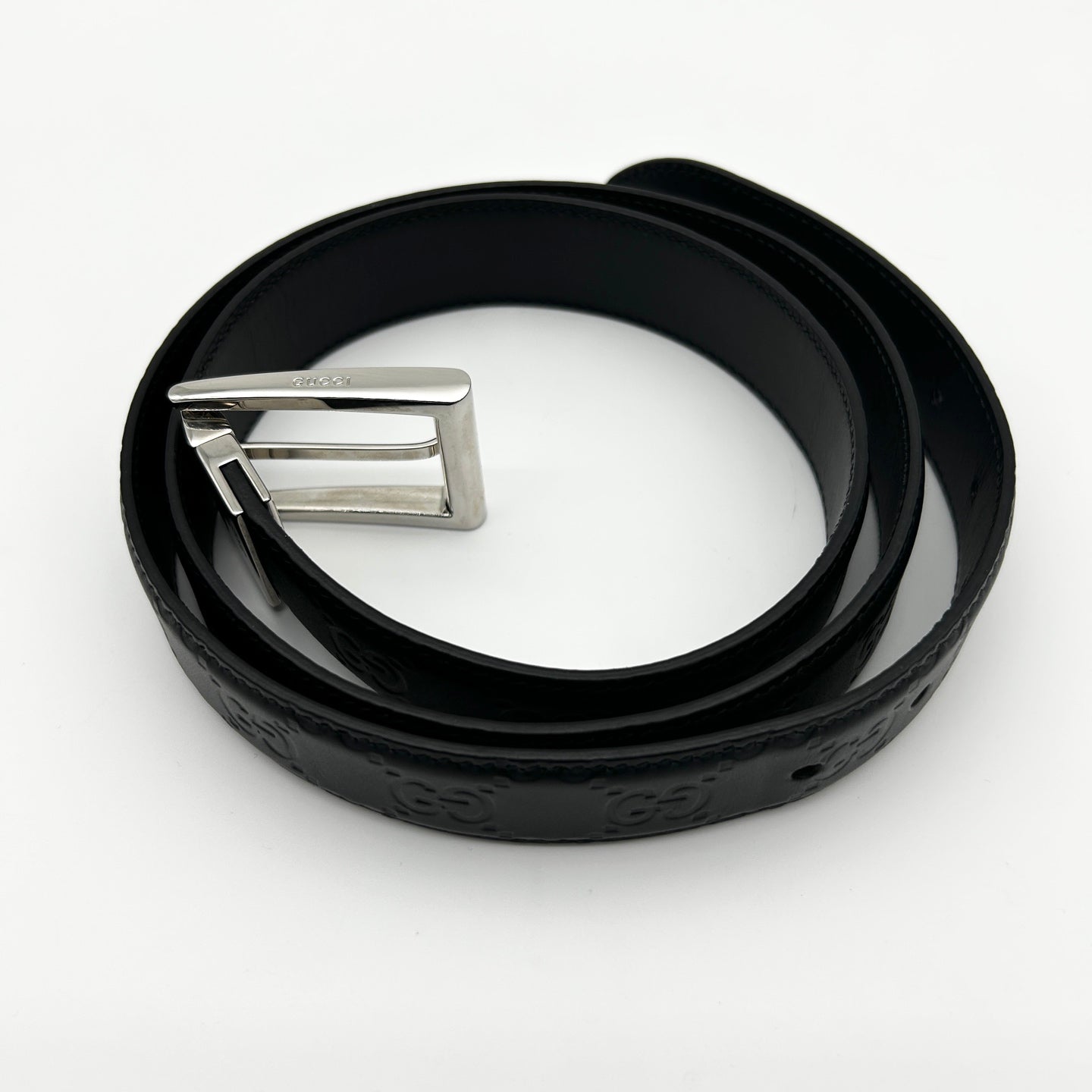 Gucci Black Leather Men's Belt [Used]