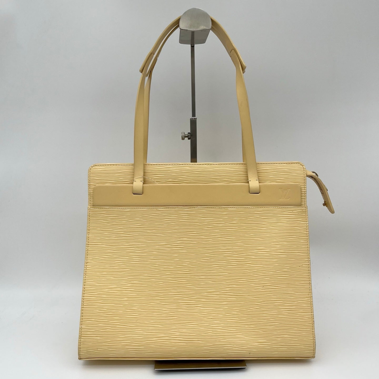 Louis Vuitton Light Yellow Croisette PM Epi Leather Shoulder Tote Bag [Used]