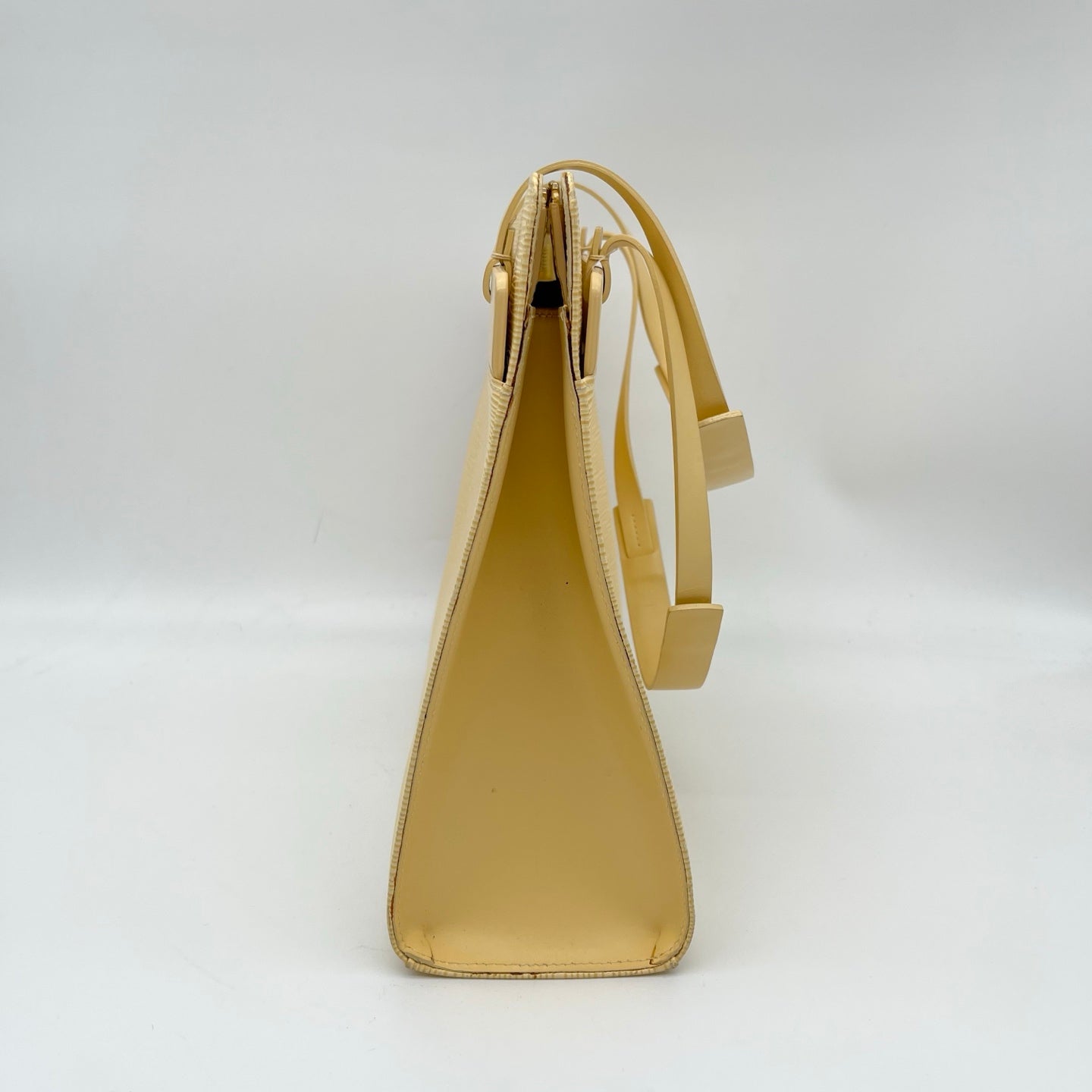 Louis Vuitton Light Yellow Croisette PM Epi Leather Shoulder Tote Bag [Used]