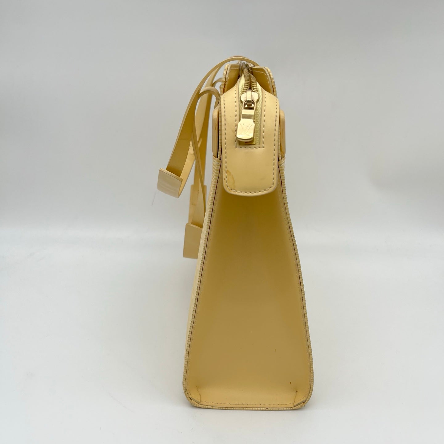 Louis Vuitton Light Yellow Croisette PM Epi Leather Shoulder Tote Bag [Used]