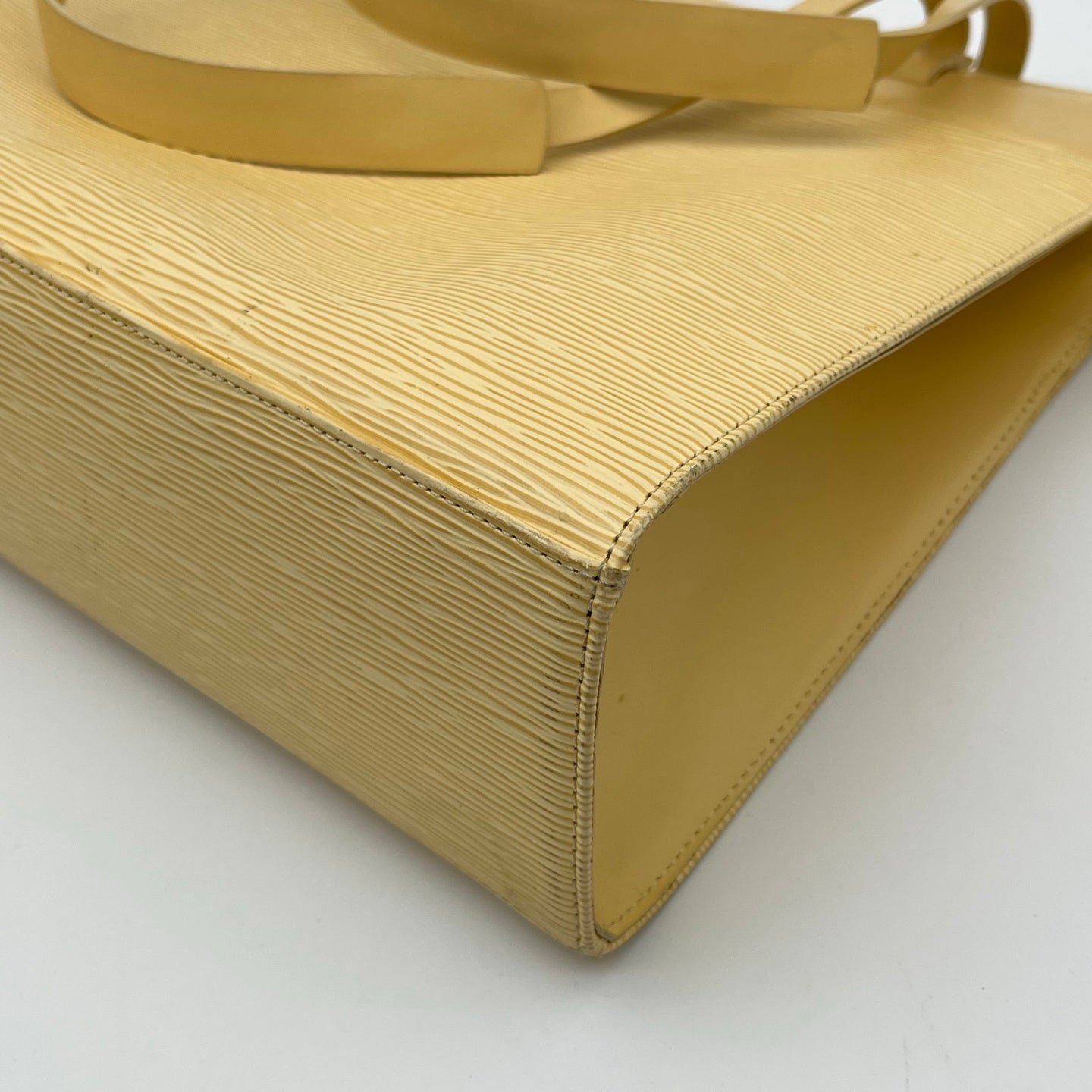 Louis Vuitton Light Yellow Croisette PM Epi Leather Shoulder Tote Bag [Used]