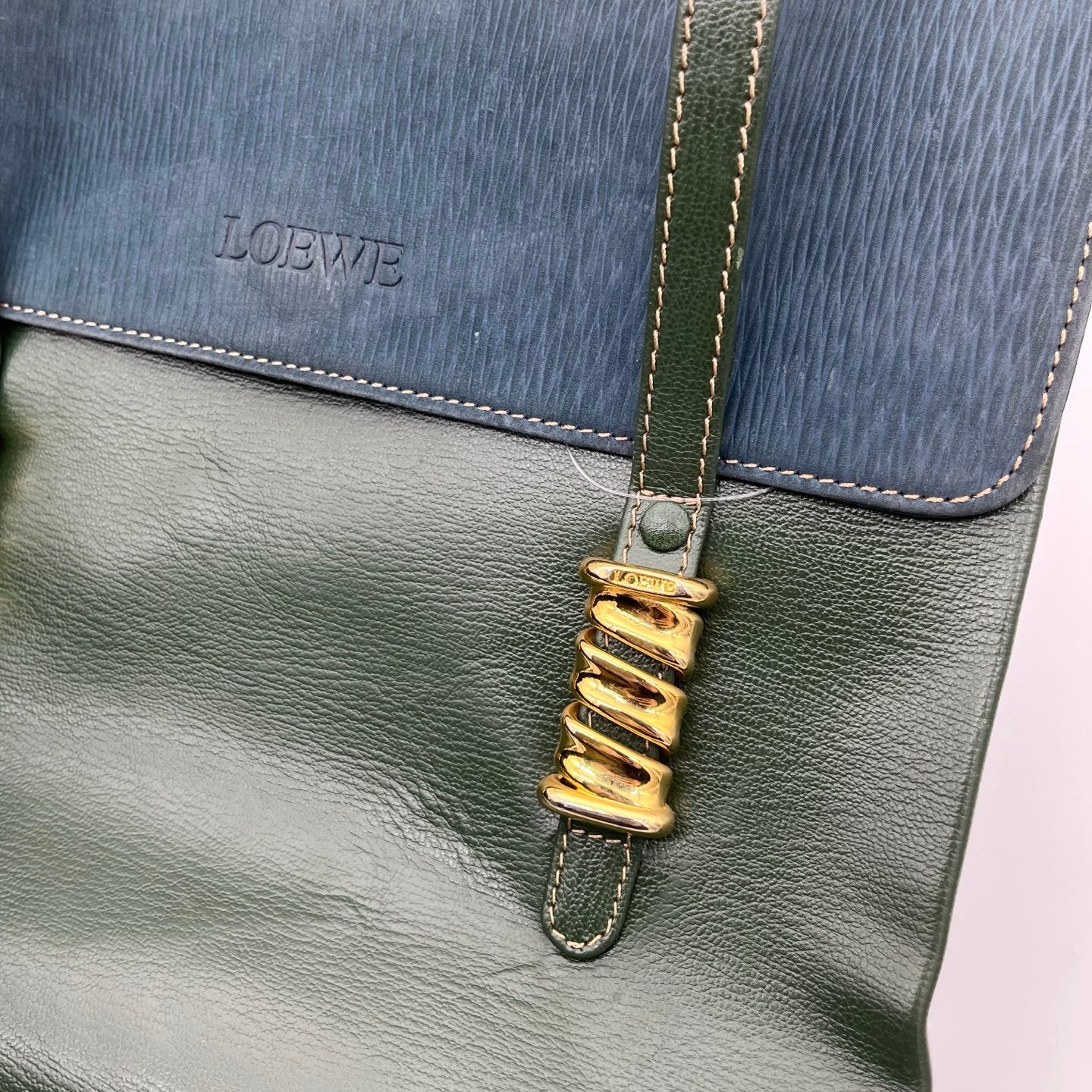 Loewe Velazquez Colorblock Leather Shoulder bag [Used]