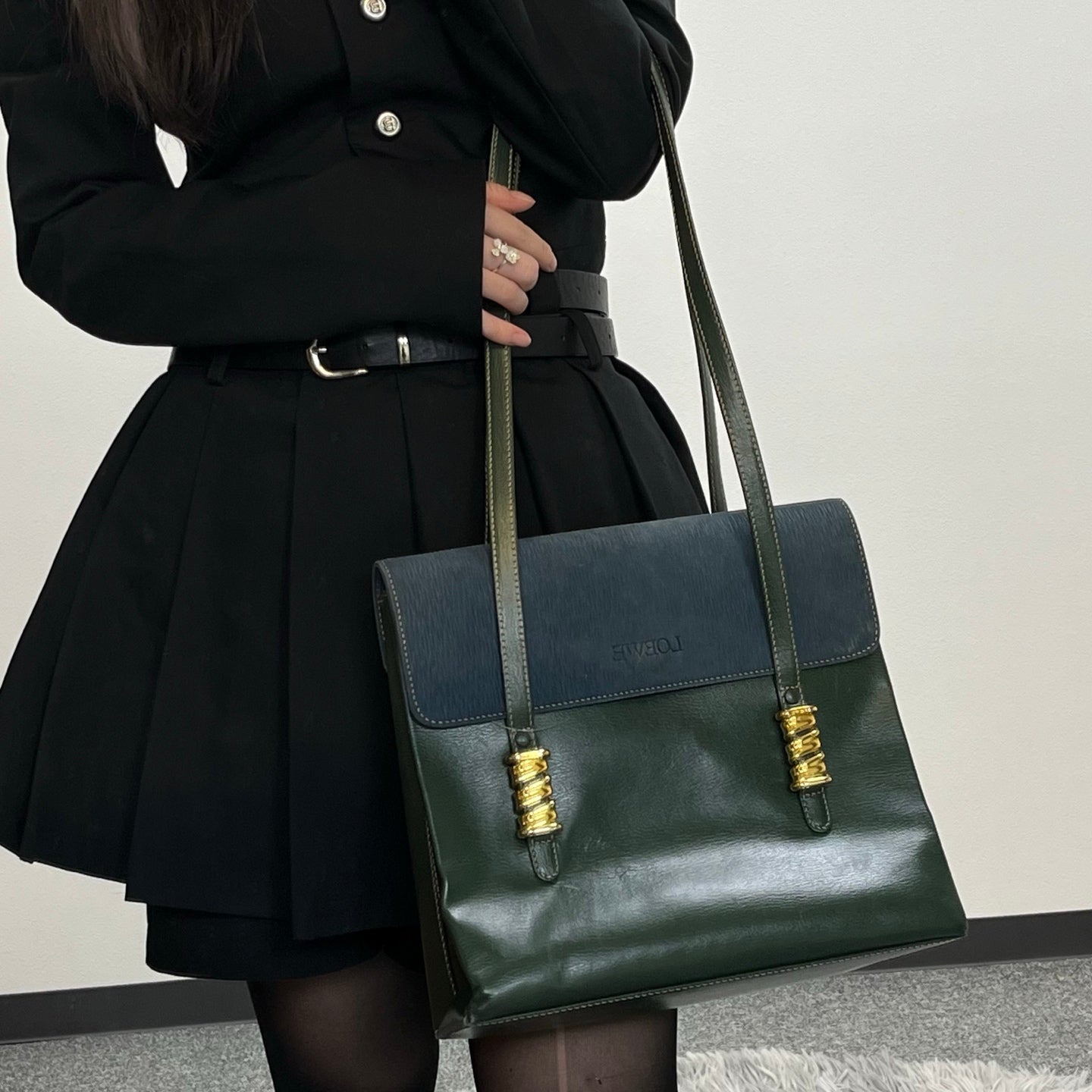 Loewe Velazquez Colorblock Leather Shoulder bag [Used]