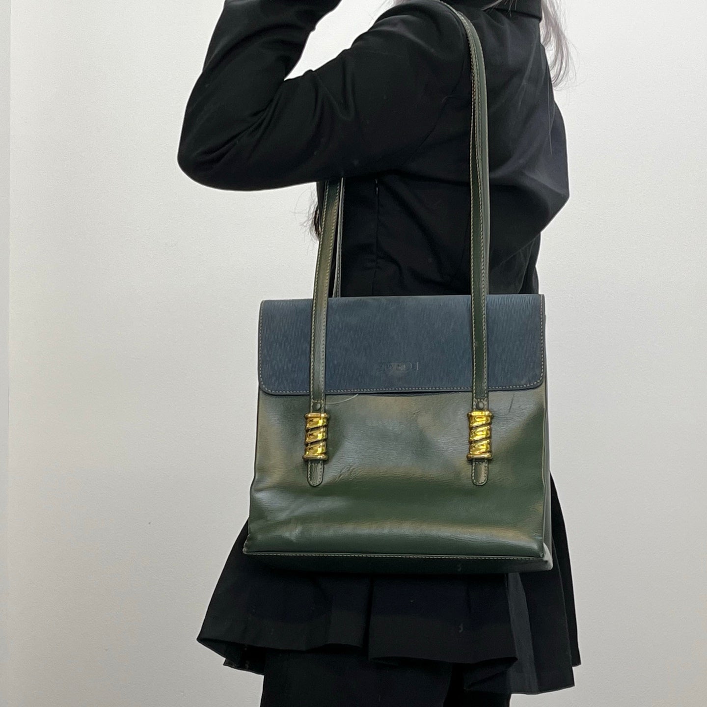 Loewe Velazquez Colorblock Leather Shoulder bag [Used]