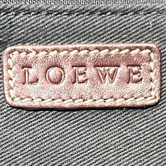 Loewe Blue Anagram Denim Leather Lightweight Shoulder Bag [Used]