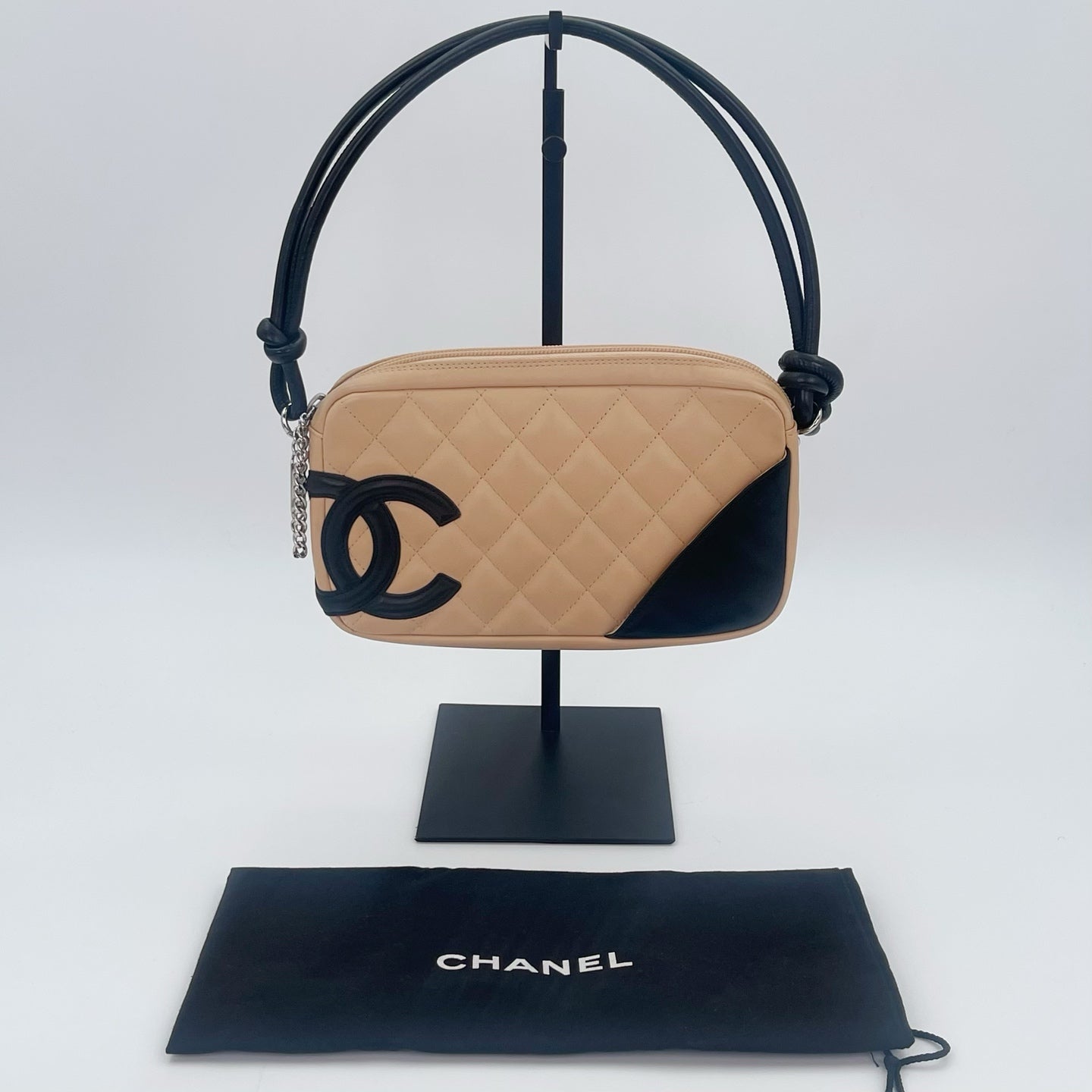 Chanel Cambon Beige Small Shoulder Bag [Used]