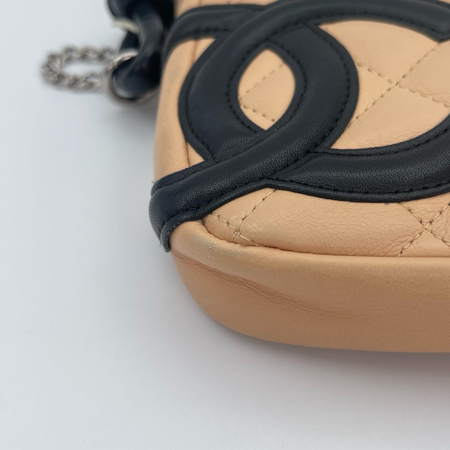 Chanel Cambon Beige Small Shoulder Bag [Used]