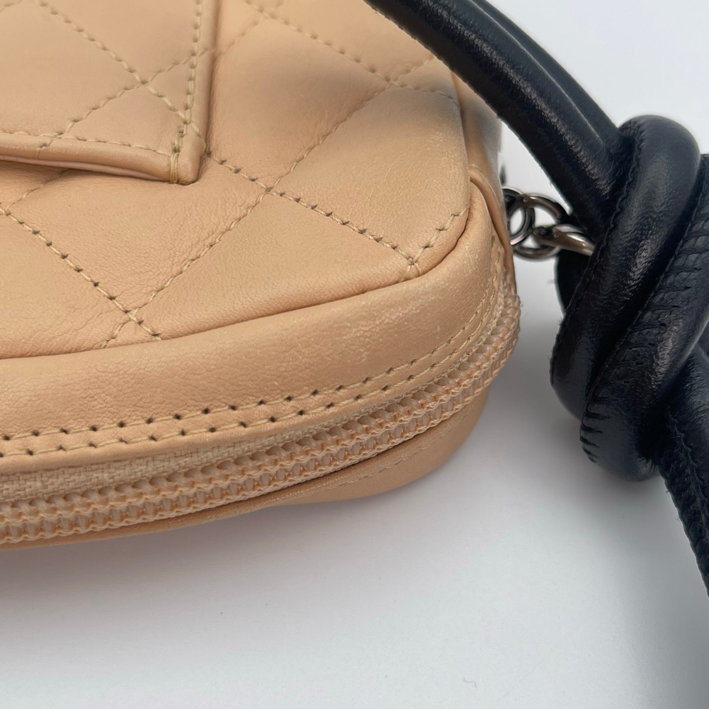 Chanel Cambon Beige Small Shoulder Bag [Used]