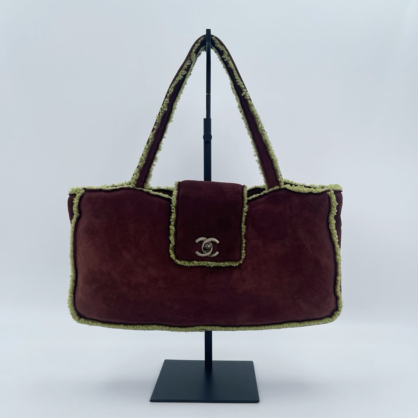 Chanel Brown Mouton Tote Handbag [Used]