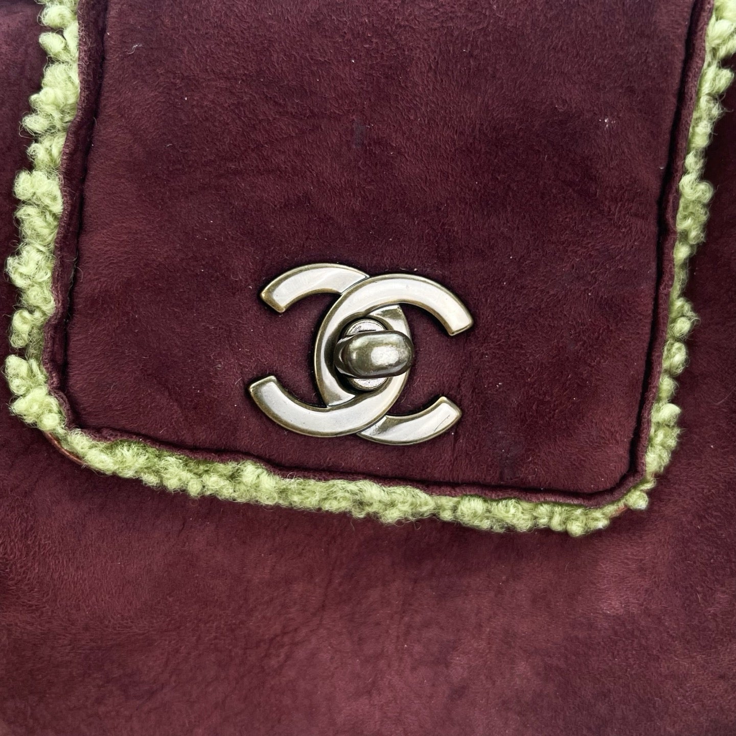 Chanel Brown Mouton Tote Handbag [Used]