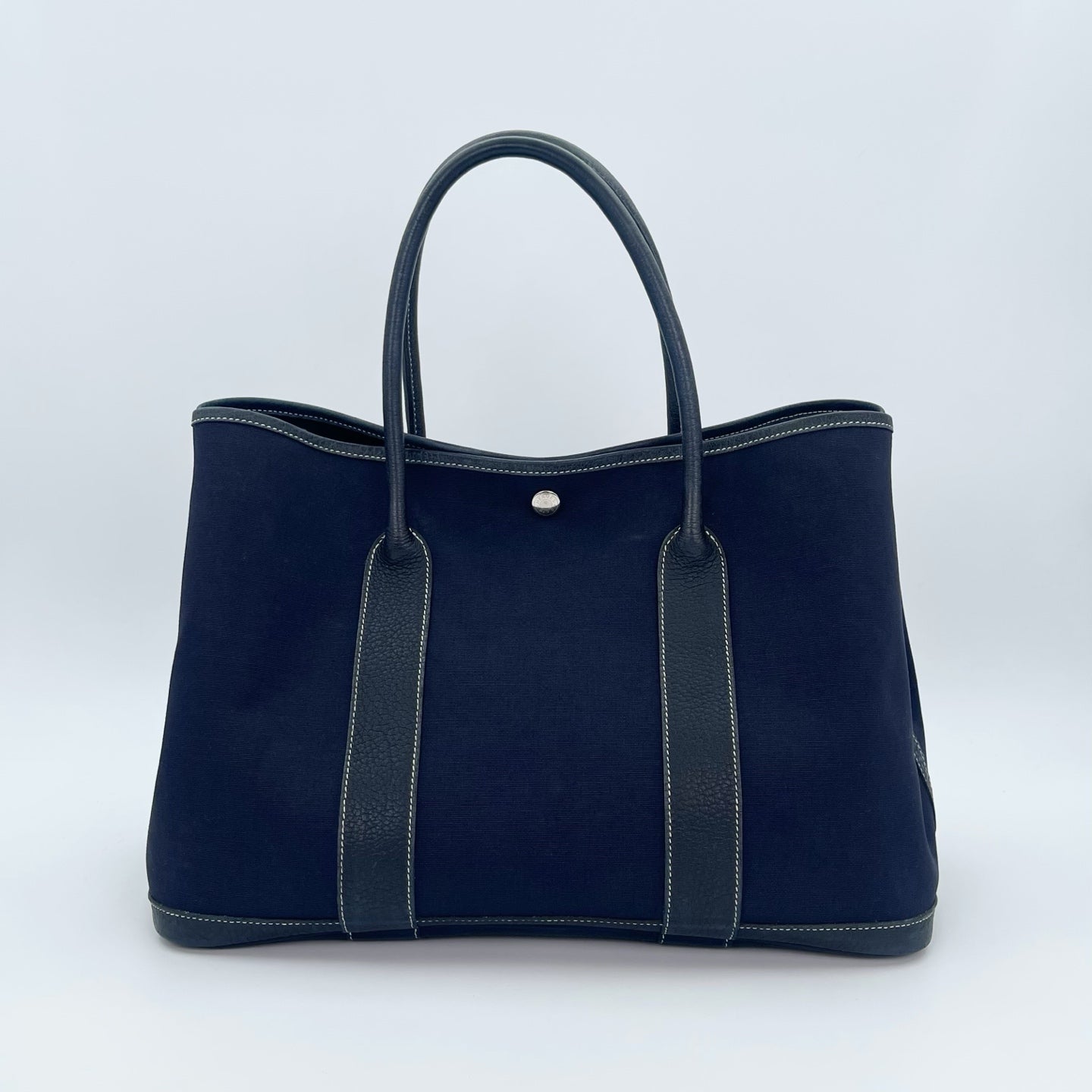 Hermès Blue Canvas Garden Party 36 TPM Tote Bag [Used]