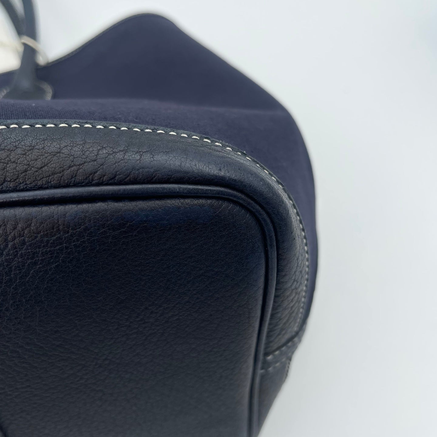 Hermès Blue Canvas Garden Party 36 TPM Tote Bag [Used]