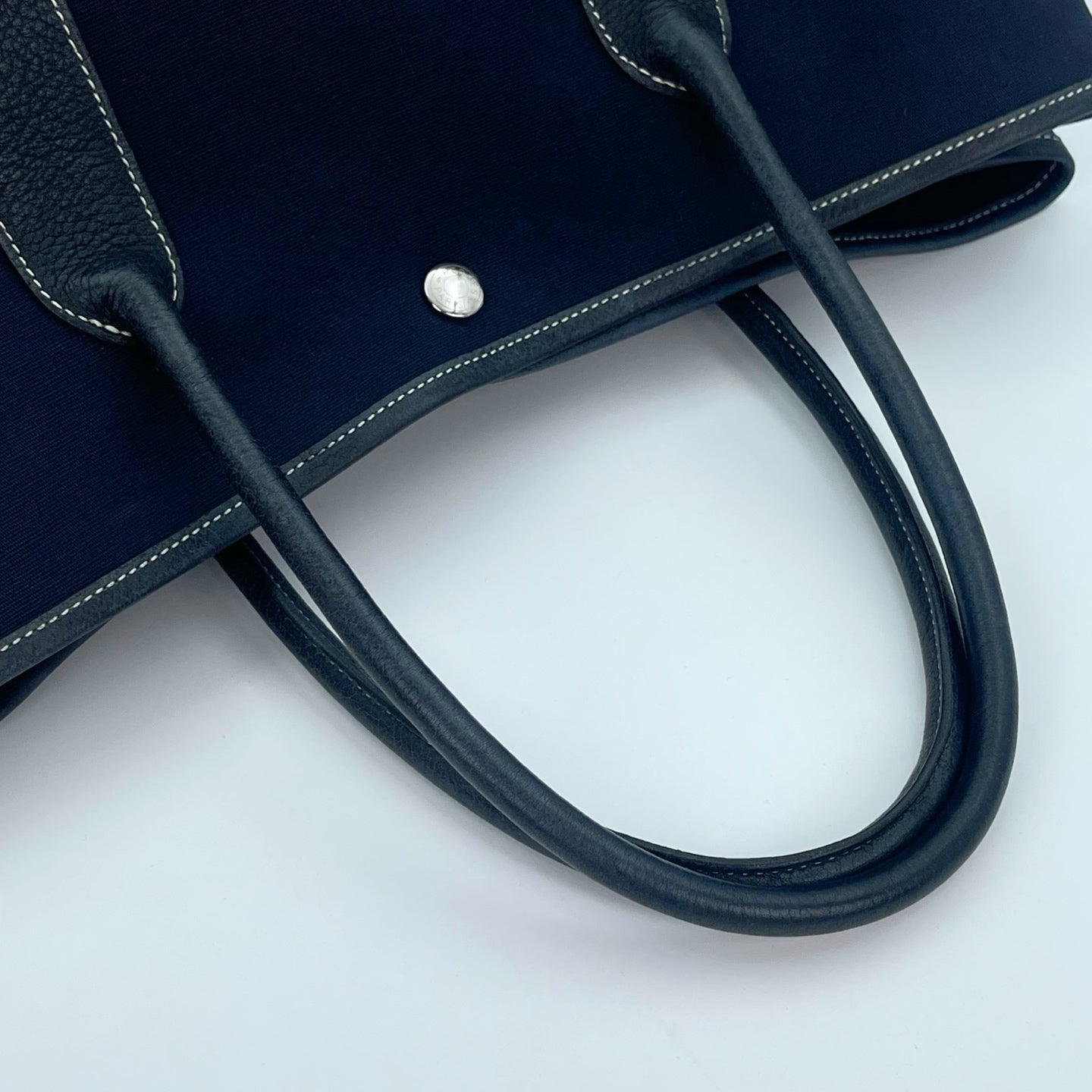 Hermès Blue Canvas Garden Party 36 TPM Tote Bag [Used]