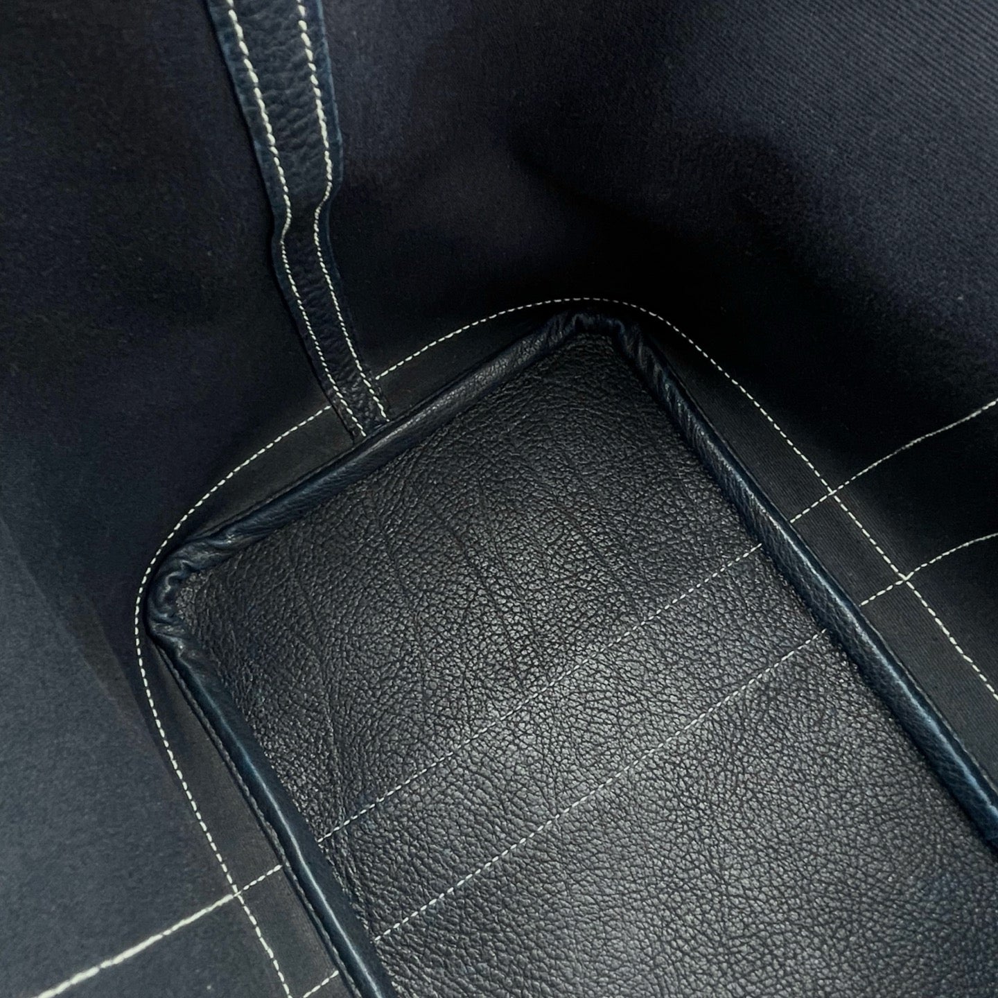 Hermès Blue Canvas Garden Party 36 TPM Tote Bag [Used]