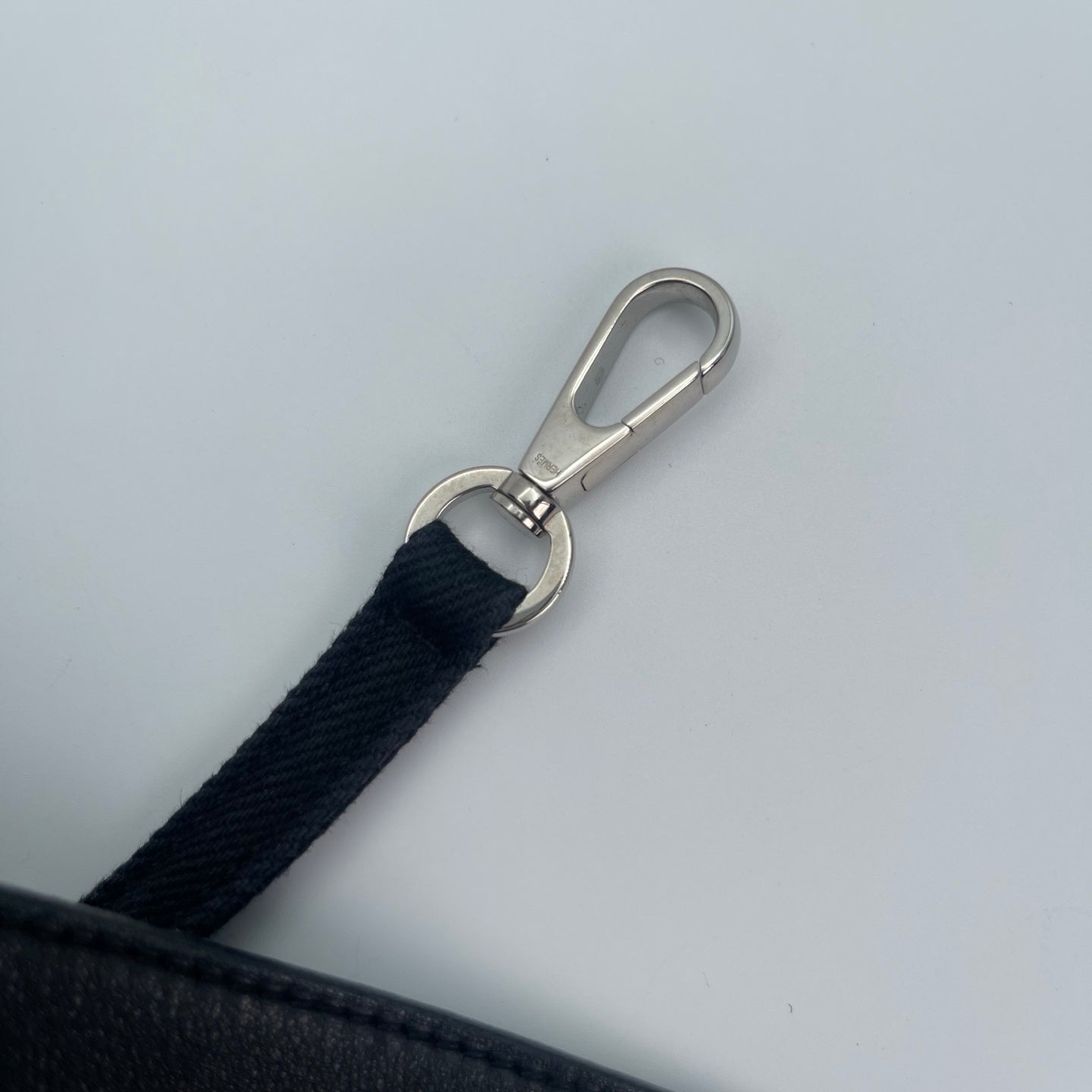 Hermes Black Toile Chevrons Valparaiso PM Tote Handbag
