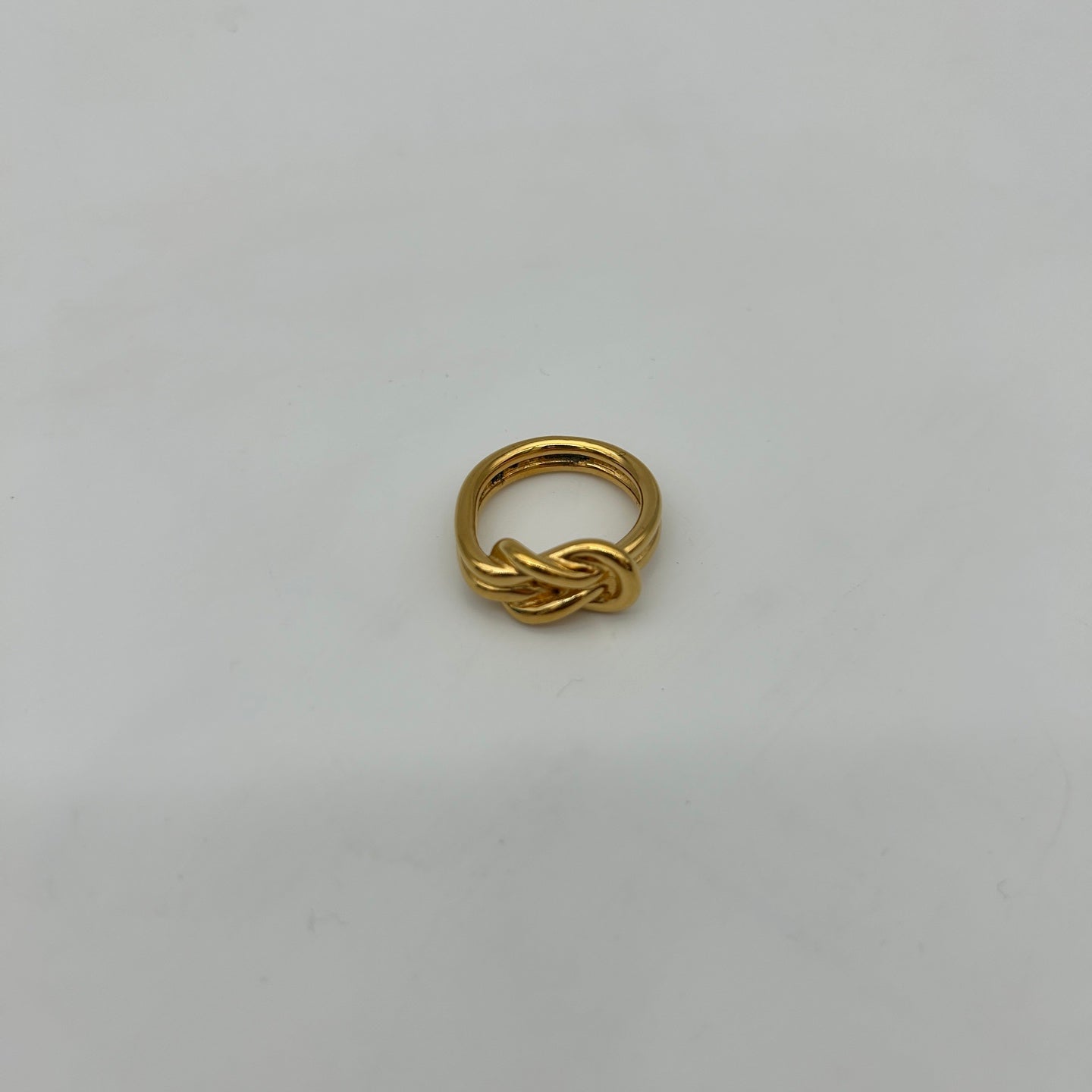 Hermès Vintage Gold Twisted Scarf Ring [Used]