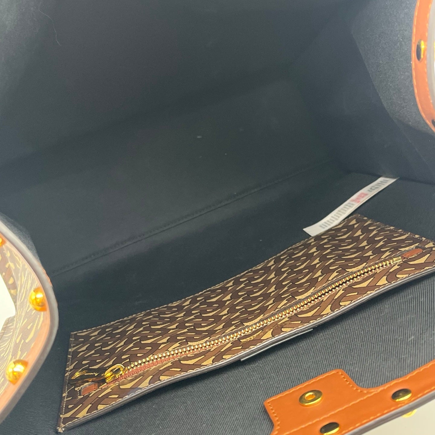 Burberry Brown Monogram Canvas Tote Bag [Used]