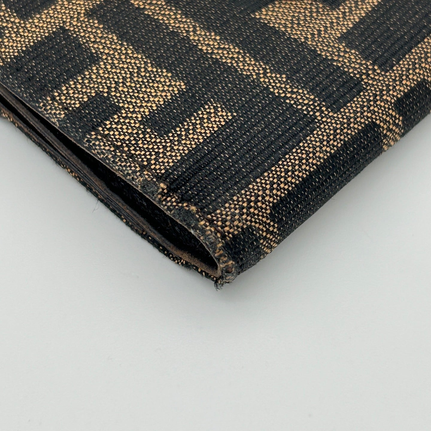 Fendi Zucca Canvas Bi-Fold Wallet Silver Hardware [Used]