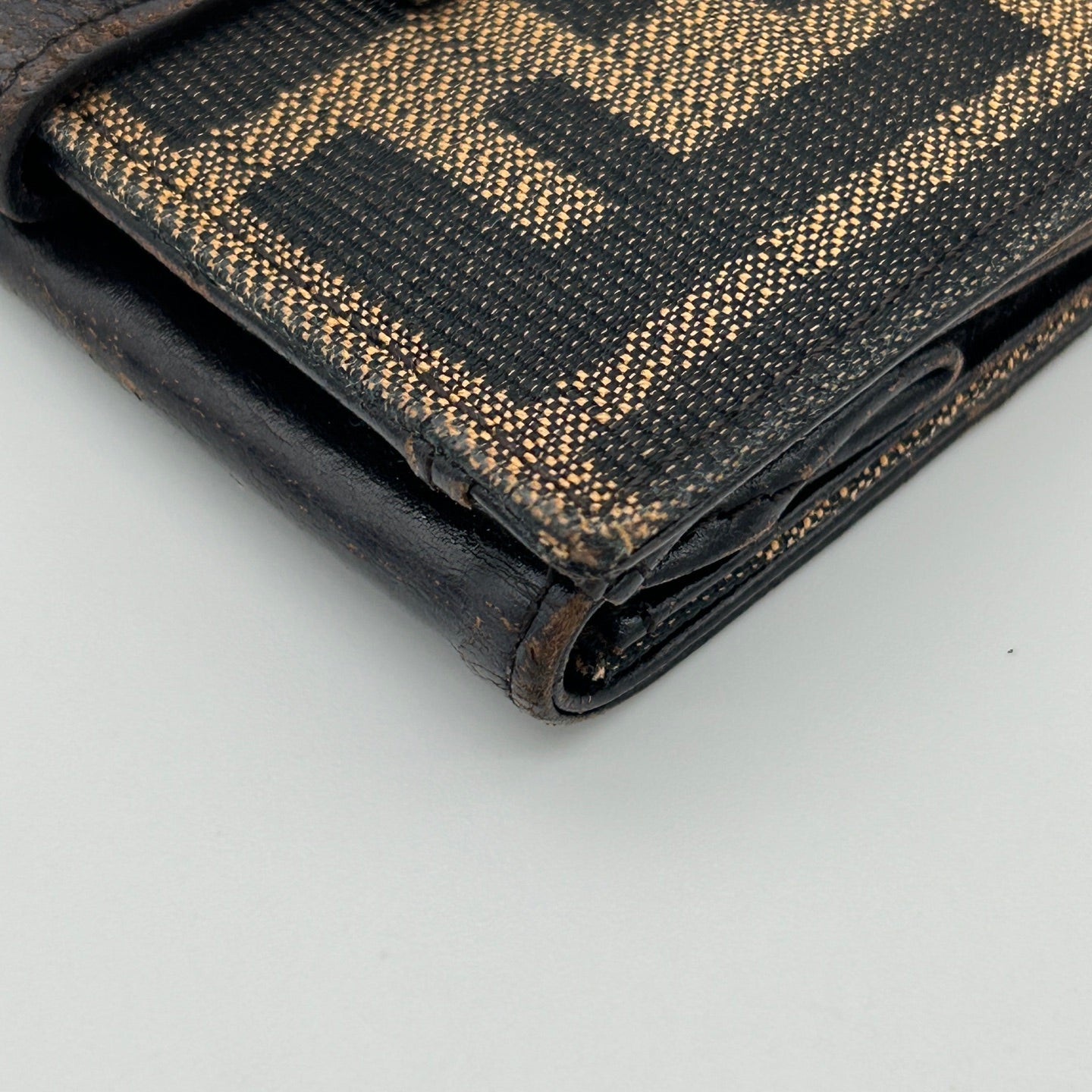Fendi Zucca Canvas Bi-Fold Wallet Silver Hardware [Used]