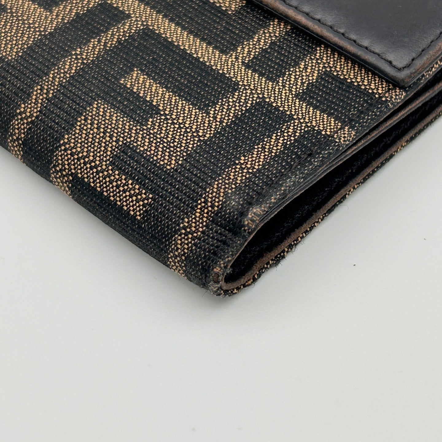 Fendi Zucca Canvas Bi-Fold Wallet Silver Hardware [Used]