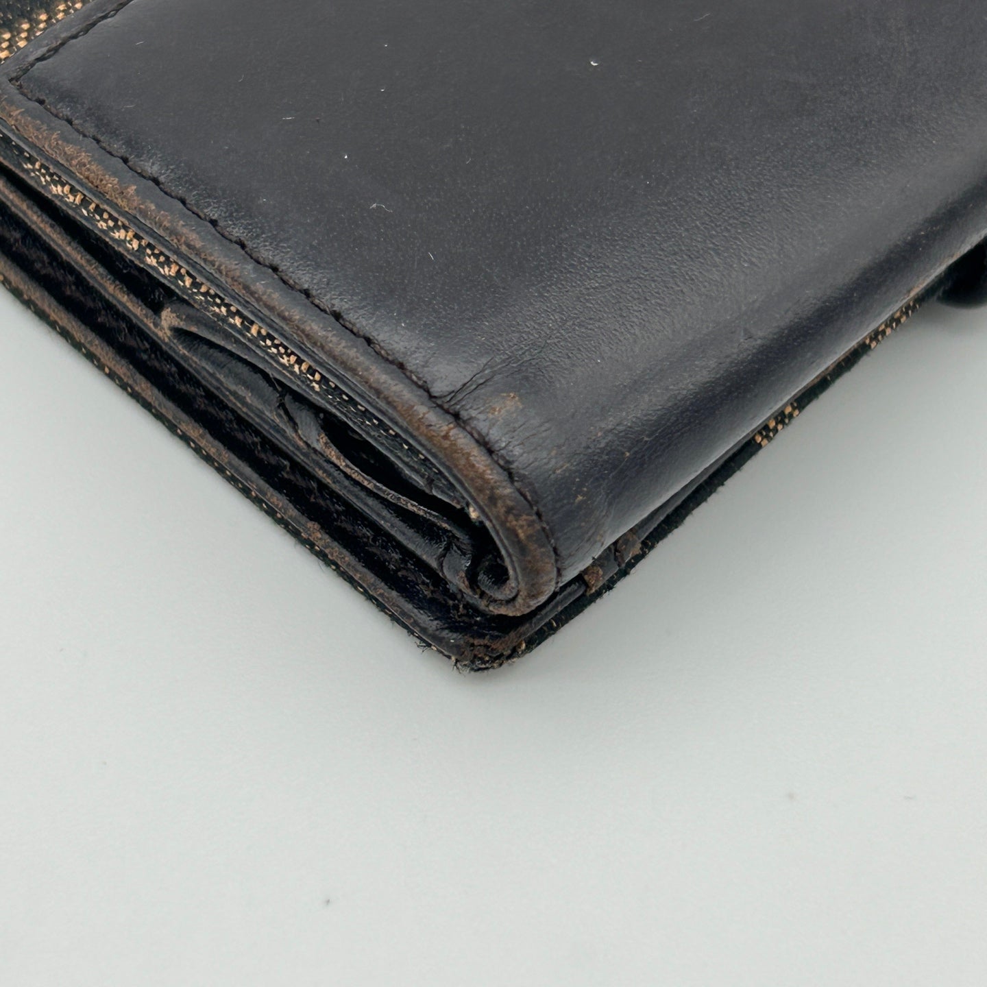 Fendi Zucca Canvas Bi-Fold Wallet Silver Hardware [Used]