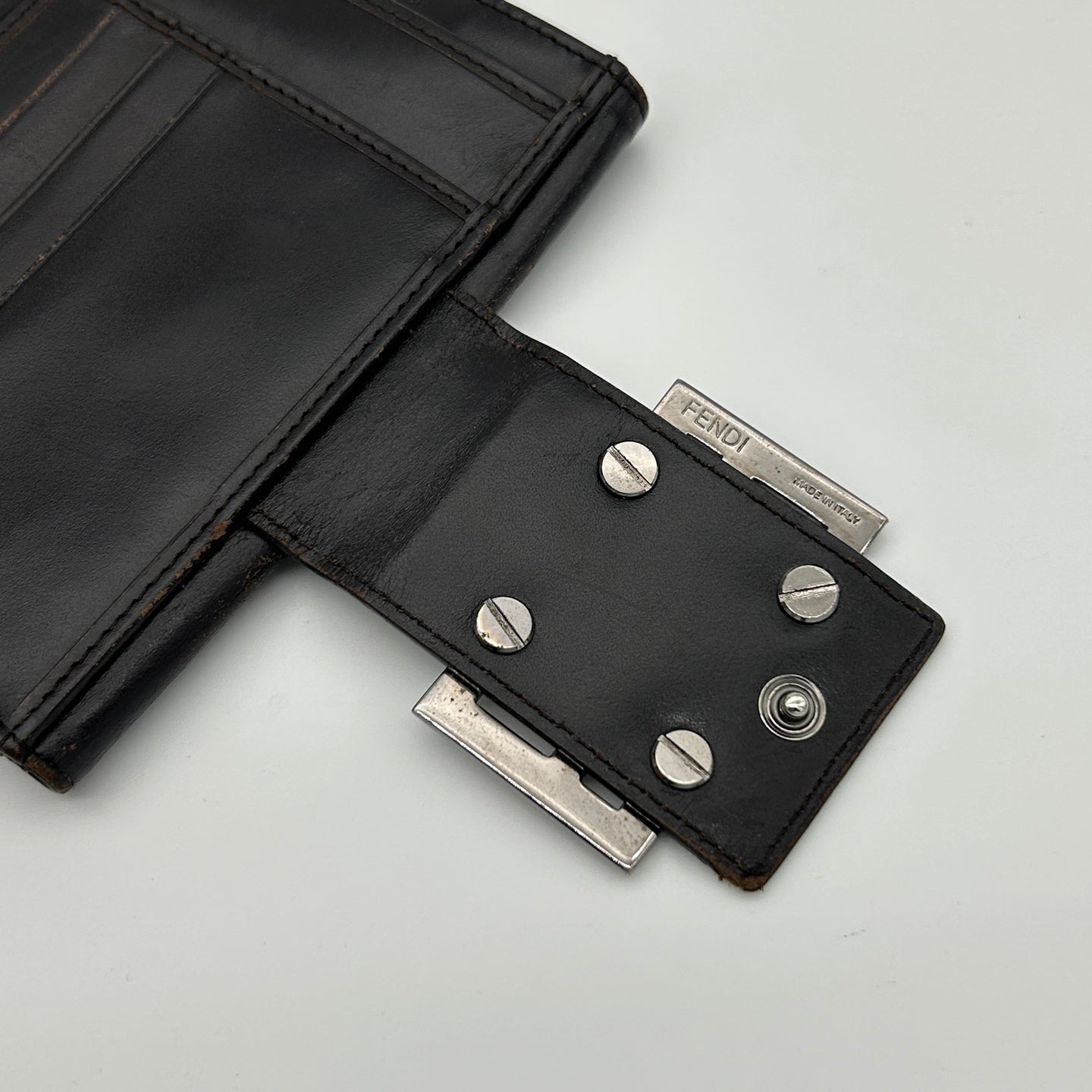 Fendi Zucca Canvas Bi-Fold Wallet Silver Hardware [Used]